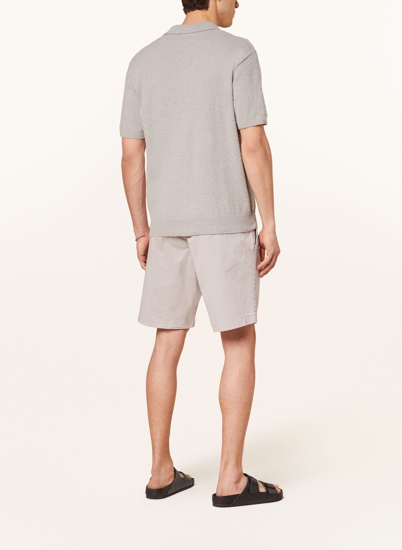 CLOSED Strick-Poloshirt, Farbe: HELLGRAU (Bild 3)