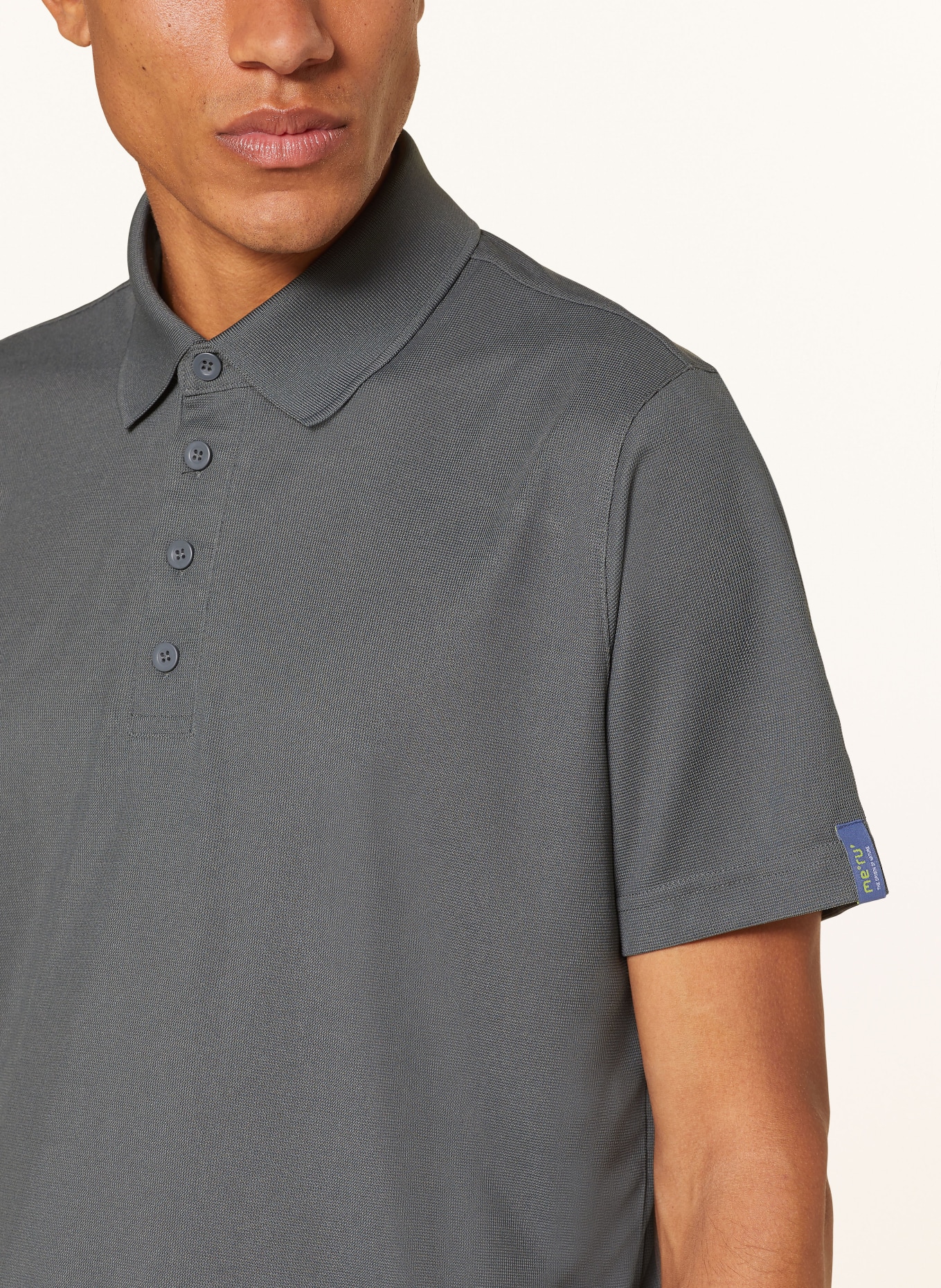 me°ru' Functional polo shirt BRISTOL, Color: TEAL (Image 4)