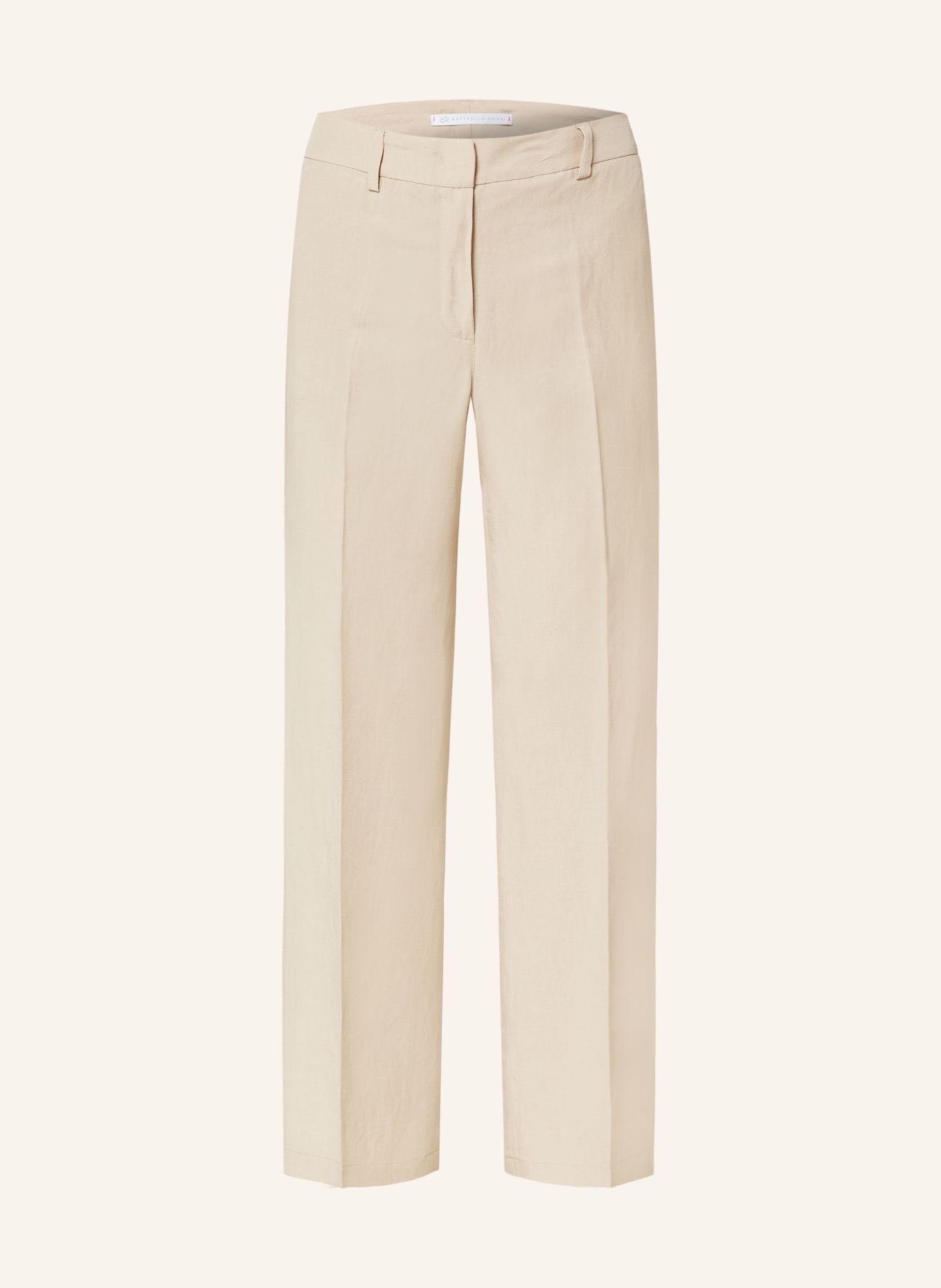 RAFFAELLO ROSSI 7/8 pants OLESSA with linen , Color: BEIGE (Image 1)
