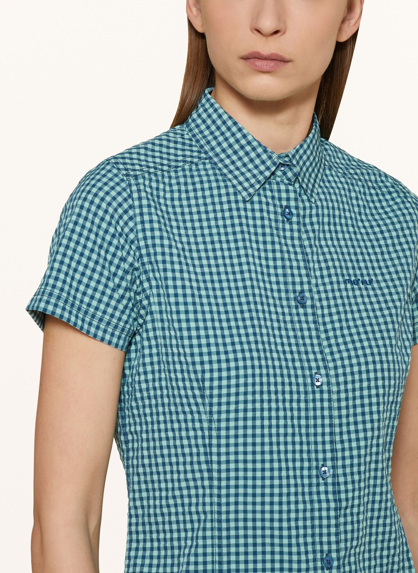 me°ru' Outdoor blouse OTTA, Color: MINT/ BLUE (Image 4)