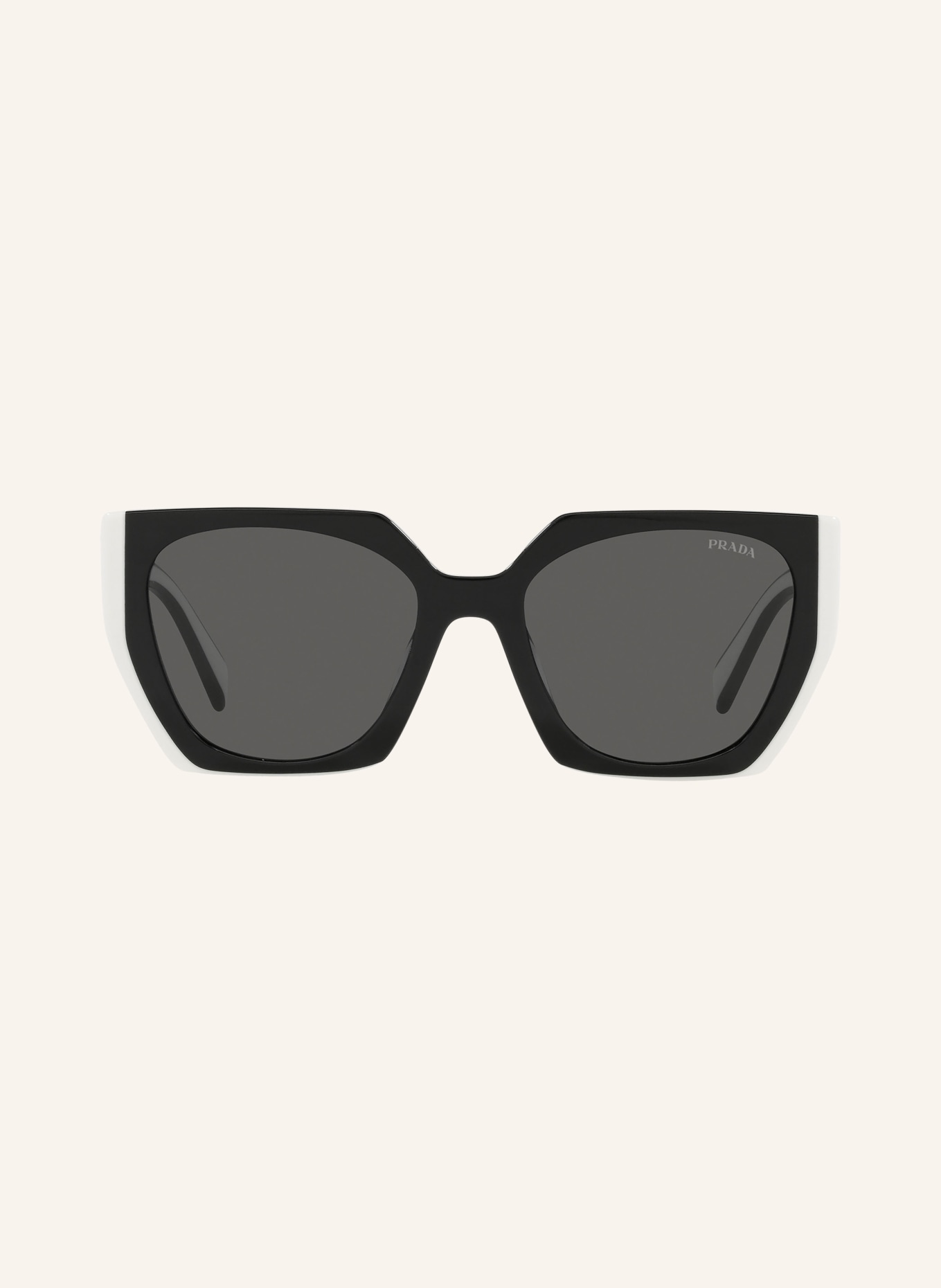 PRADA Sonnenbrille 0PR15WS: 09Q5S0 - SCHWARZ WEISS/ DUNKELGRAU