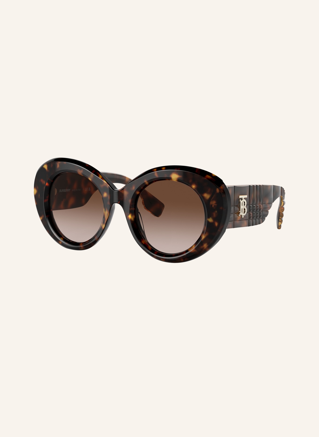 BURBERRY Sonnenbrille BE4370U: 300213 - HAVANA/ BRAUN VERLAUF