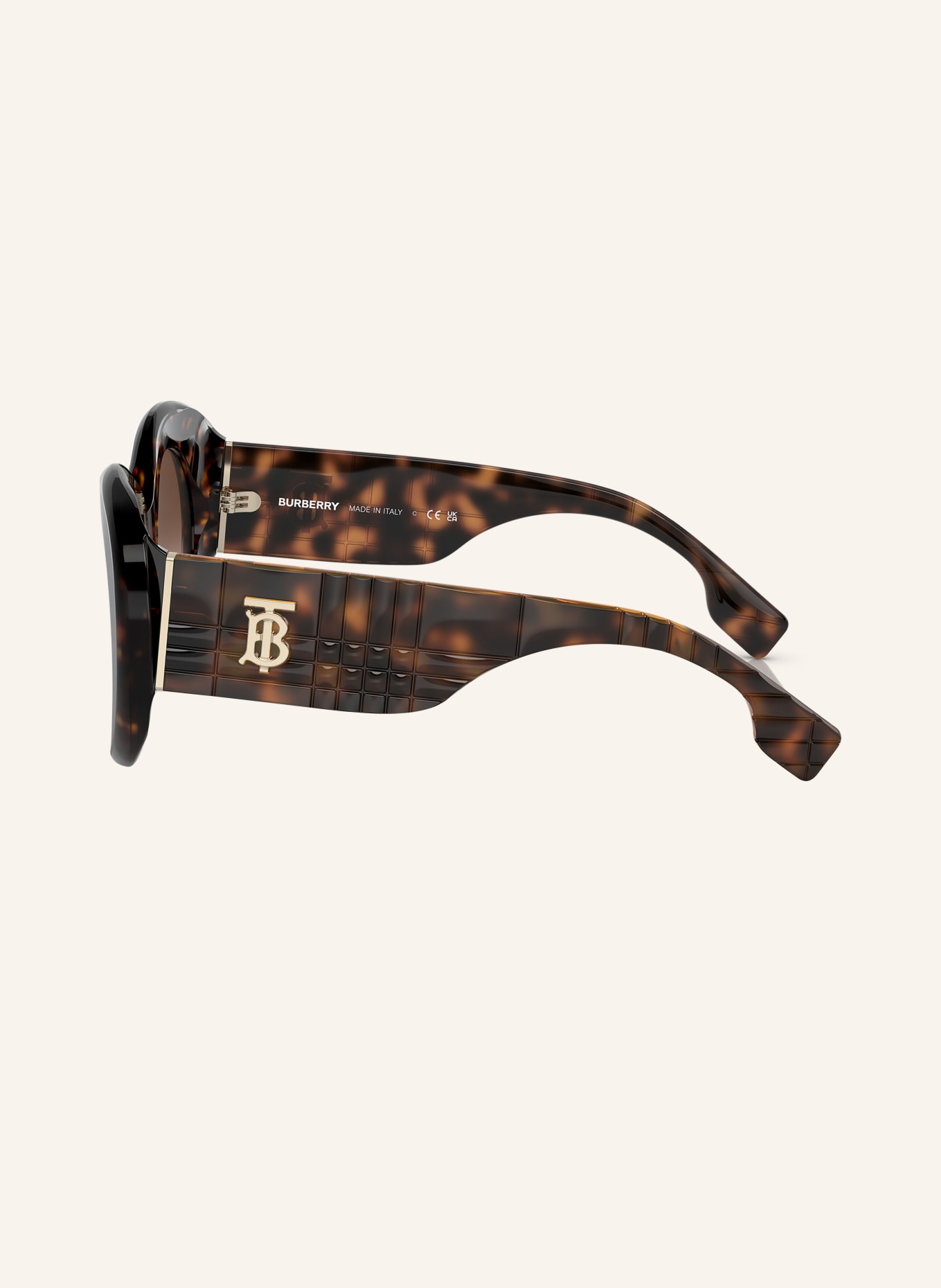 BURBERRY Sonnenbrille BE4370U: 300213 - HAVANA/ BRAUN VERLAUF