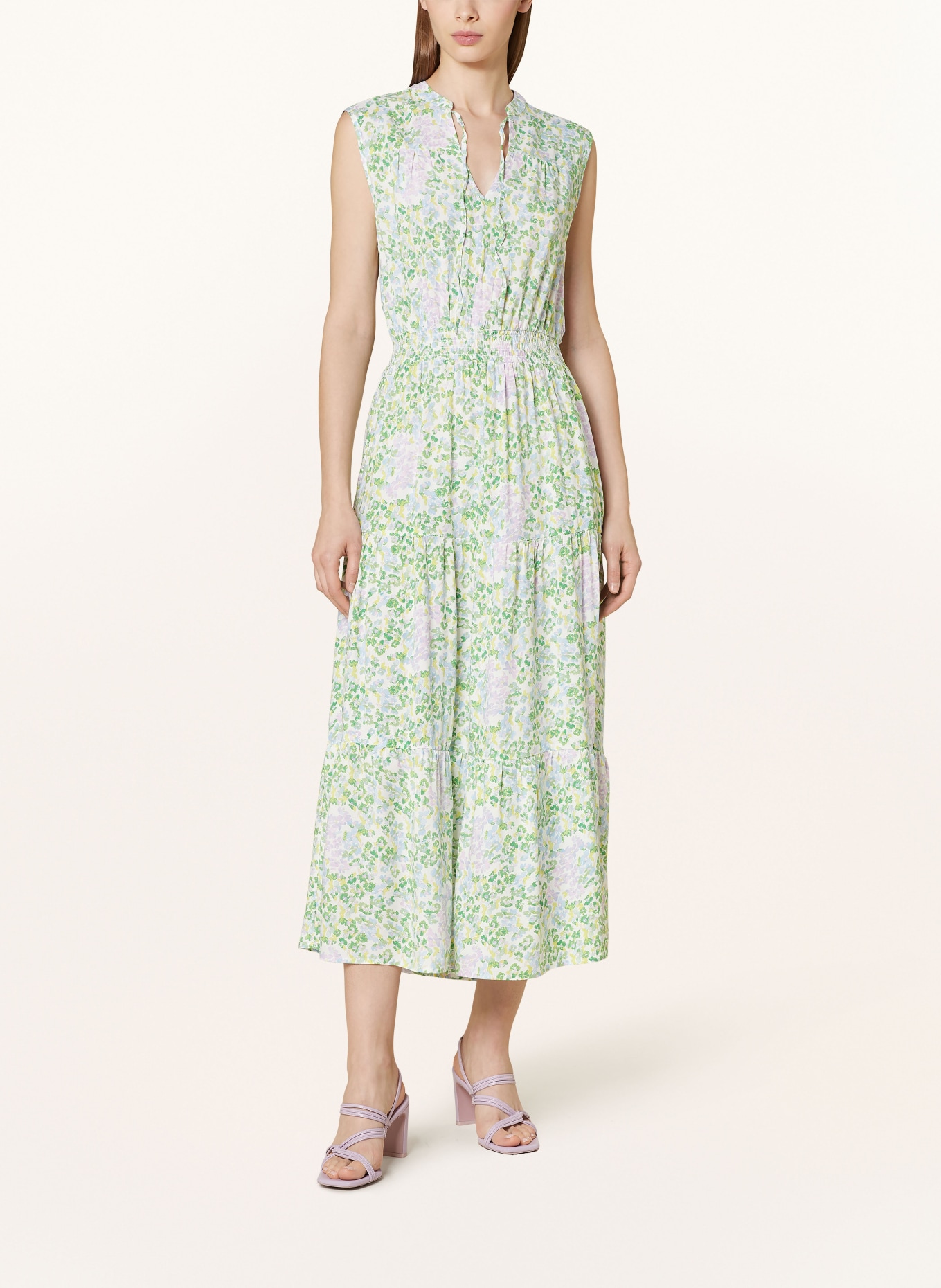 ONLY Kleid, Farbe: HELLGRÜN/ WEISS (Bild 2)