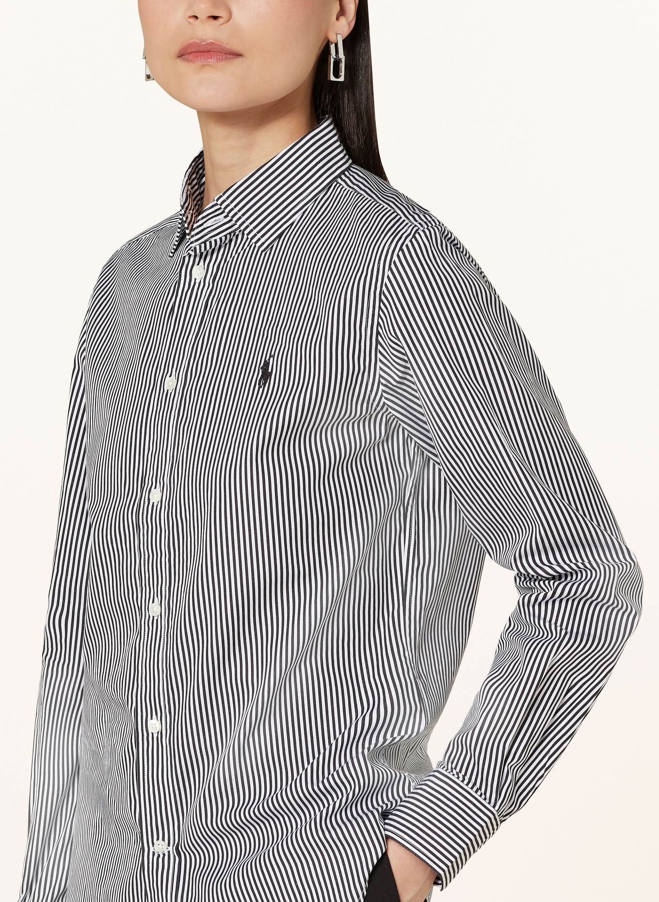 POLO RALPH LAUREN Shirt blouse, Color: BLACK/ WHITE (Image 4)