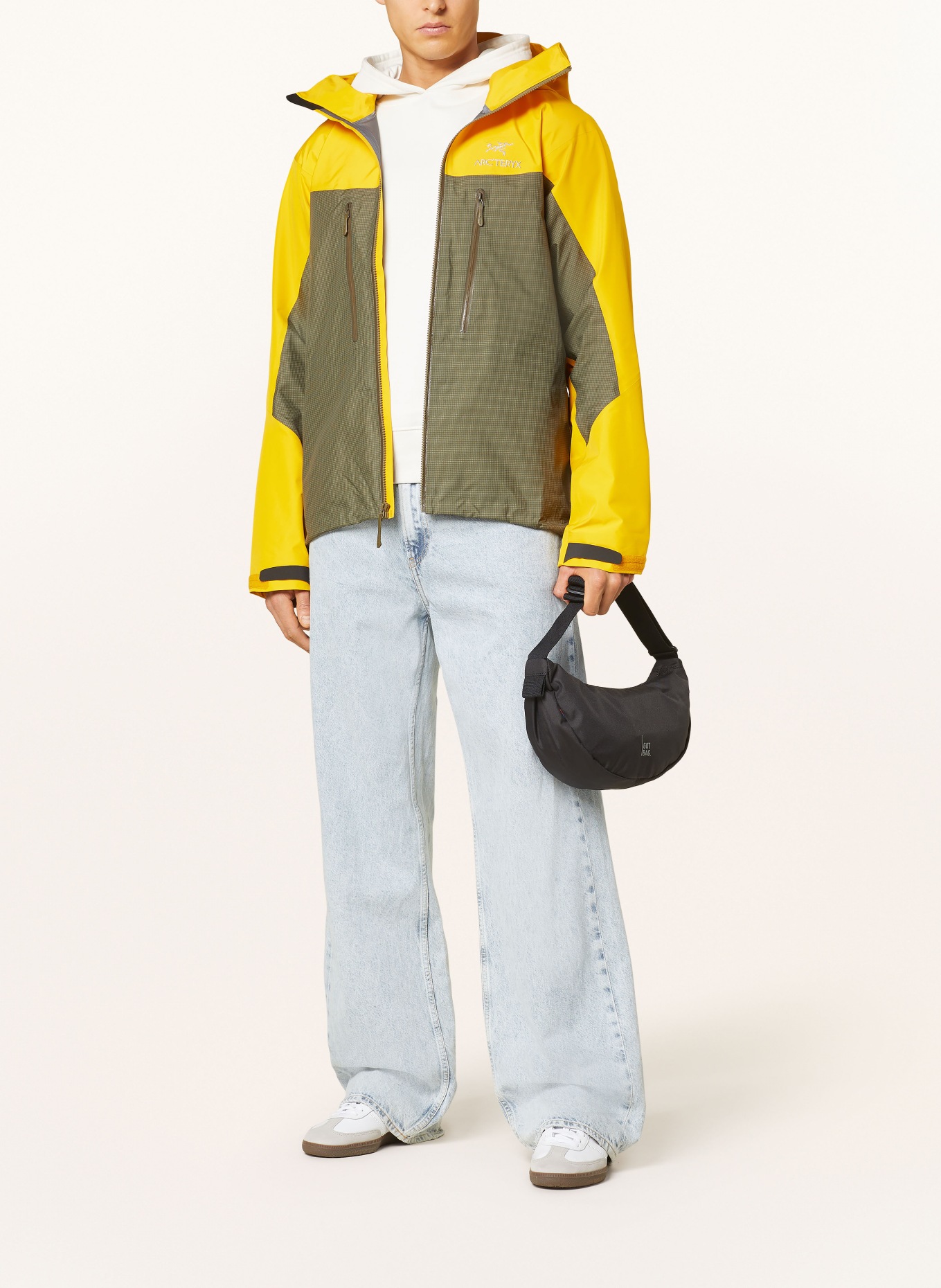 ARC'TERYX Outdoor jacket ALPHA, Color: DARK YELLOW/ OLIVE (Image 2)