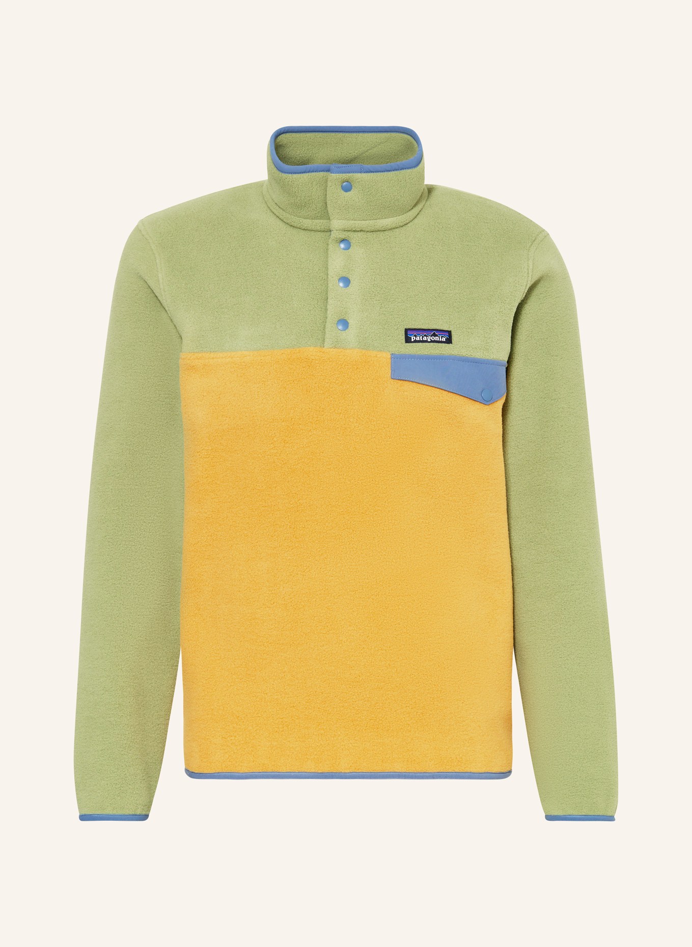 patagonia Sweter z polaru SYNCHILLA ® SNAP-T®, Kolor: CIEMNOŻÓŁTY/ JASNOZIELONY (Obrazek 1)