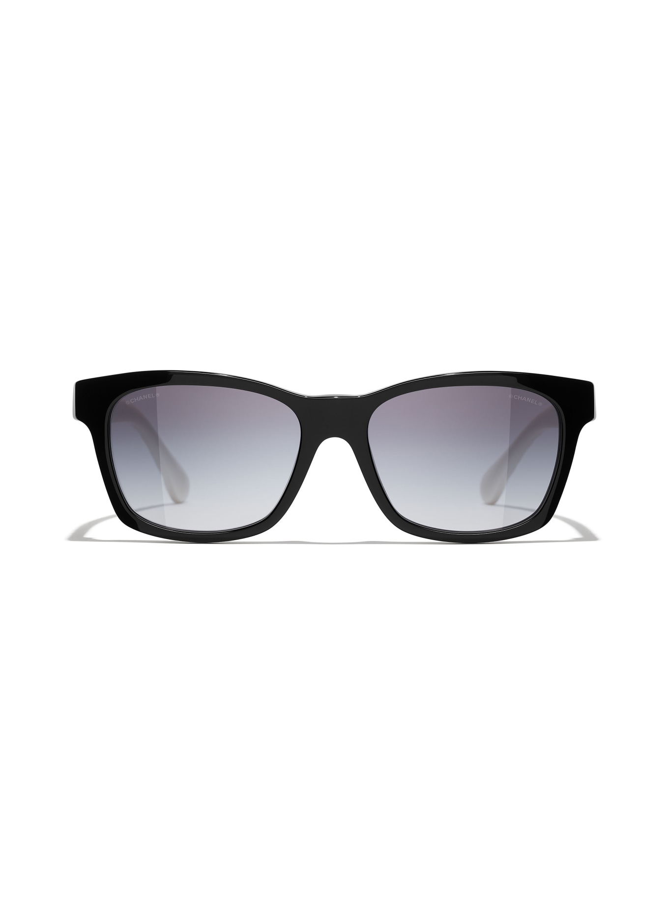 CHANEL Prostokątne okulary przeciwsłoneczne, Kolor: 1656S6 - CZARNY/ SZARY GRADIENT (Obrazek 2)