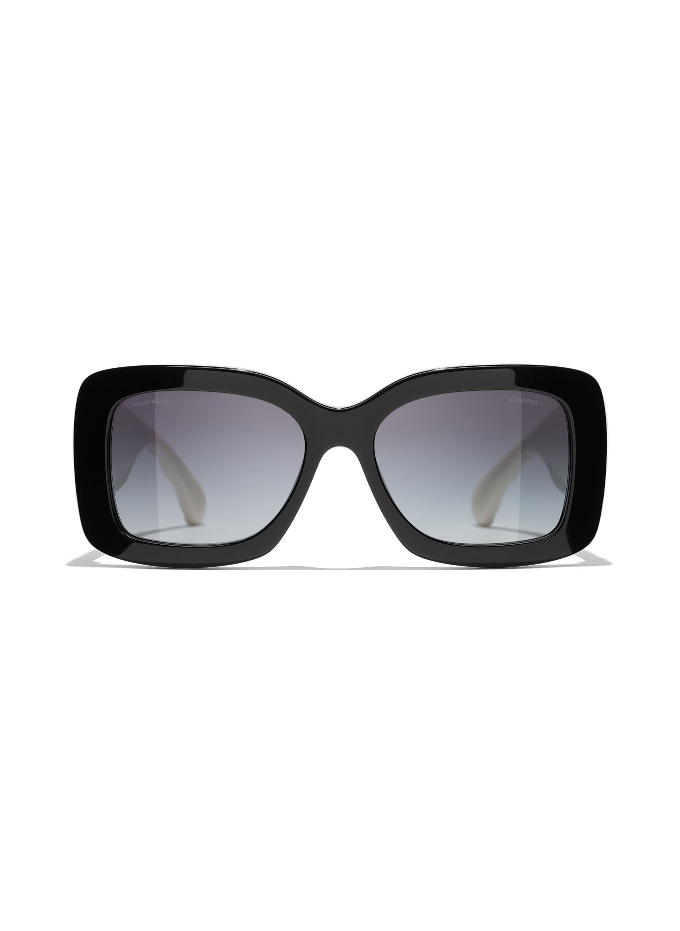 CHANEL Prostokątne okulary przeciwsłoneczne, Kolor: 1656S6 – CZARNY/ SZARY GRADIENT (Obrazek 2)
