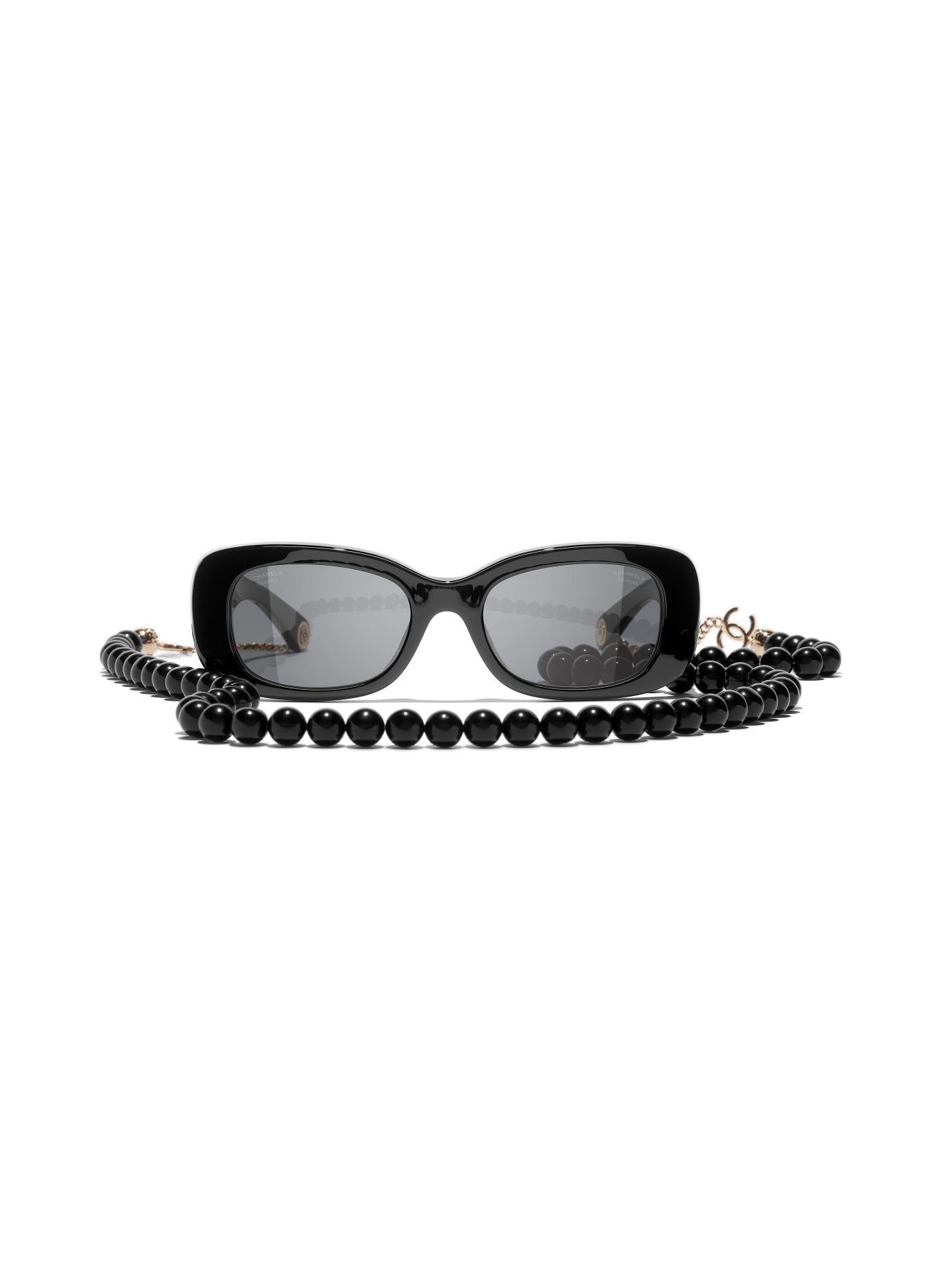 CHANEL Rectangular sunglasses, Color: C622T8 - BLACK/GRAY POLARIZED (Image 2)