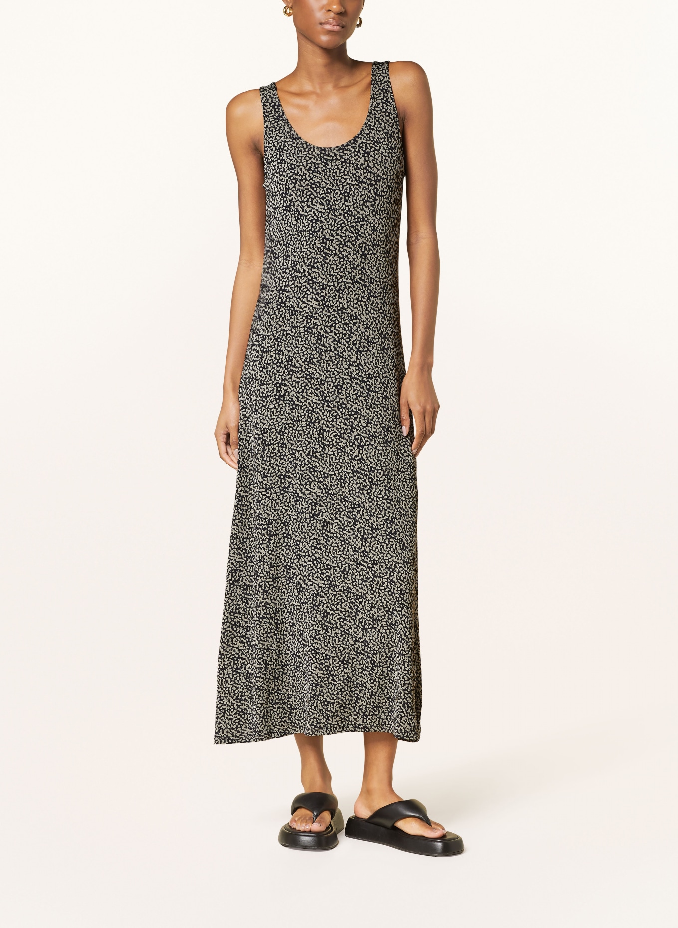 Marc O'Polo Jerseykleid: SCHWARZ / TAUPE