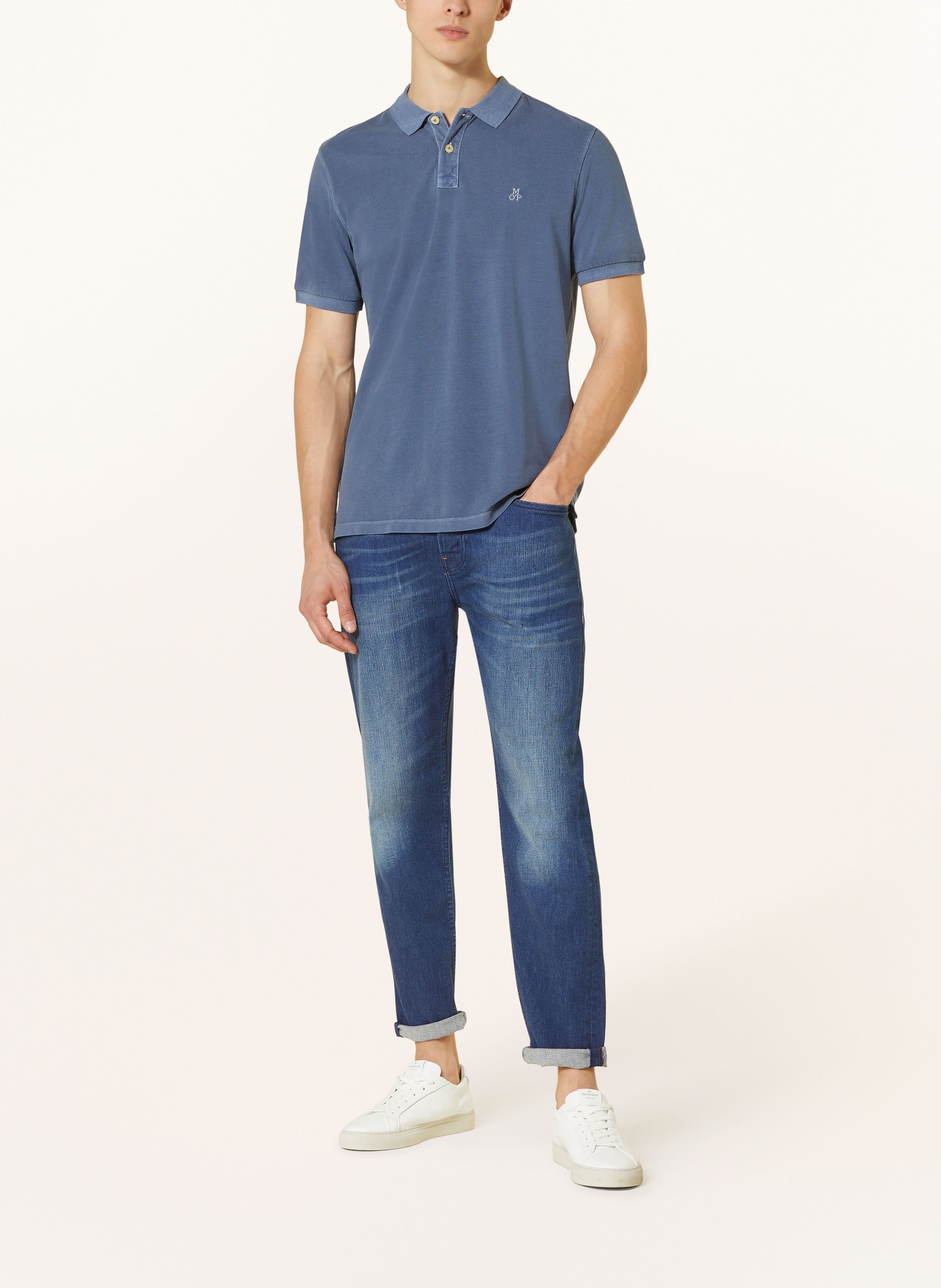 Marc O'Polo Piqué-Poloshirt, Farbe: BLAU (Bild 2)