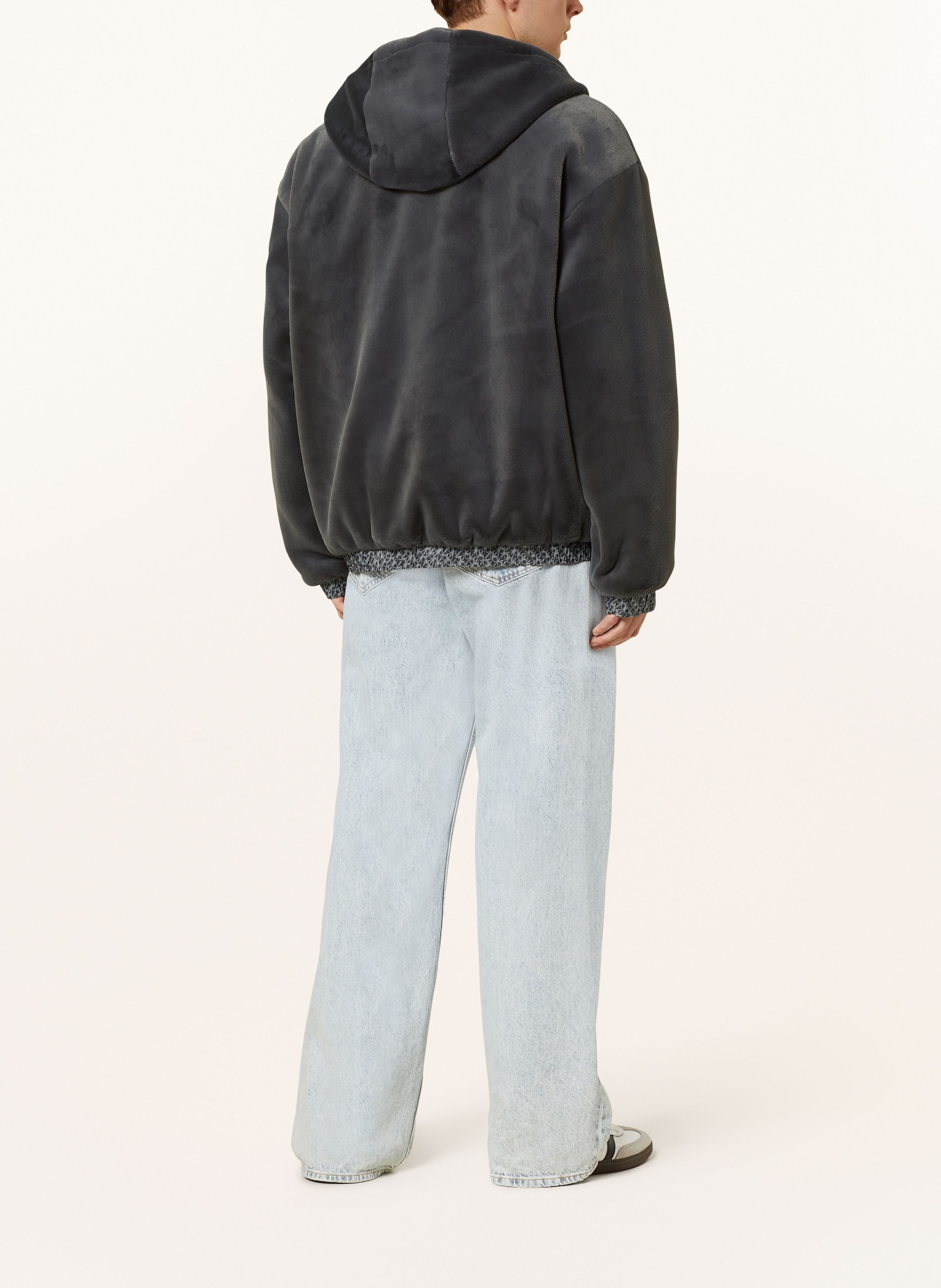 MOOSE KNUCKLES Jacket BORDEN BUNNY reversible with faux fur, Color: DARK GRAY (Image 4)
