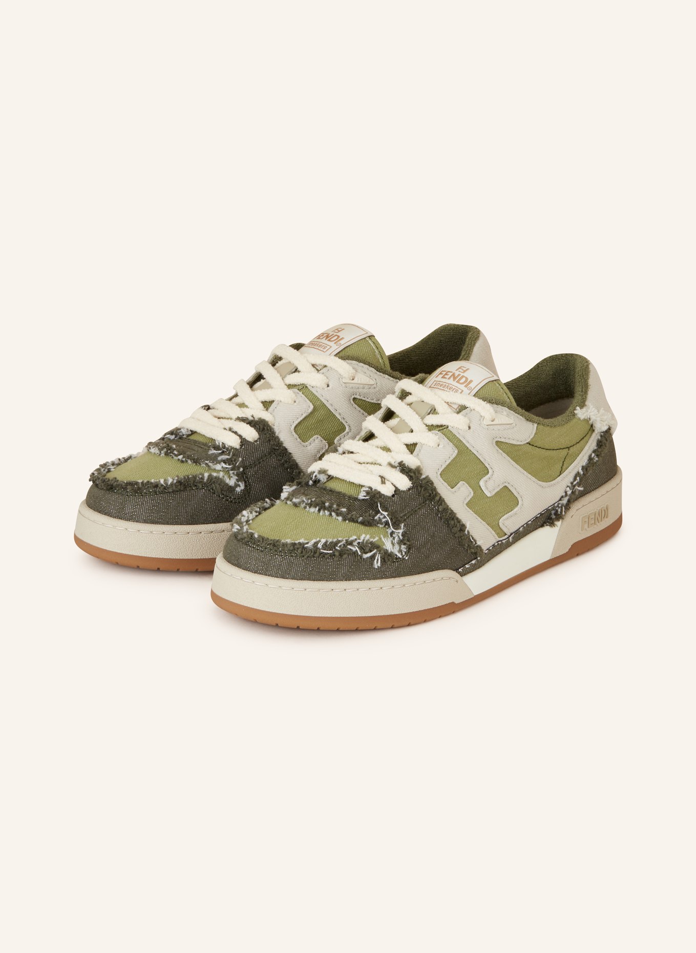 FENDI Sneakers MATCH, Color: GREEN/ LIGHT GREEN (Image 1)