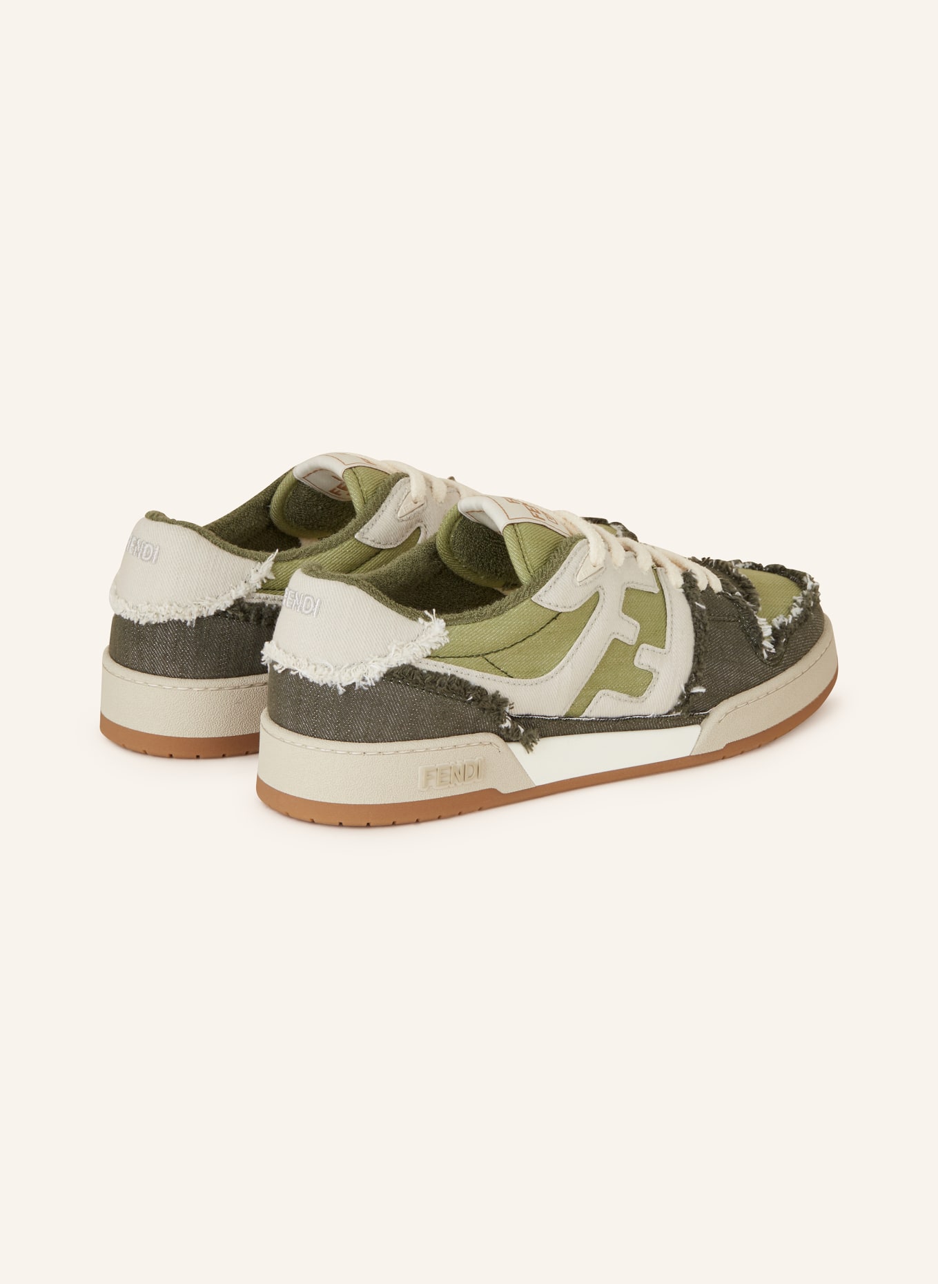 FENDI Sneakers MATCH, Color: GREEN/ LIGHT GREEN (Image 2)