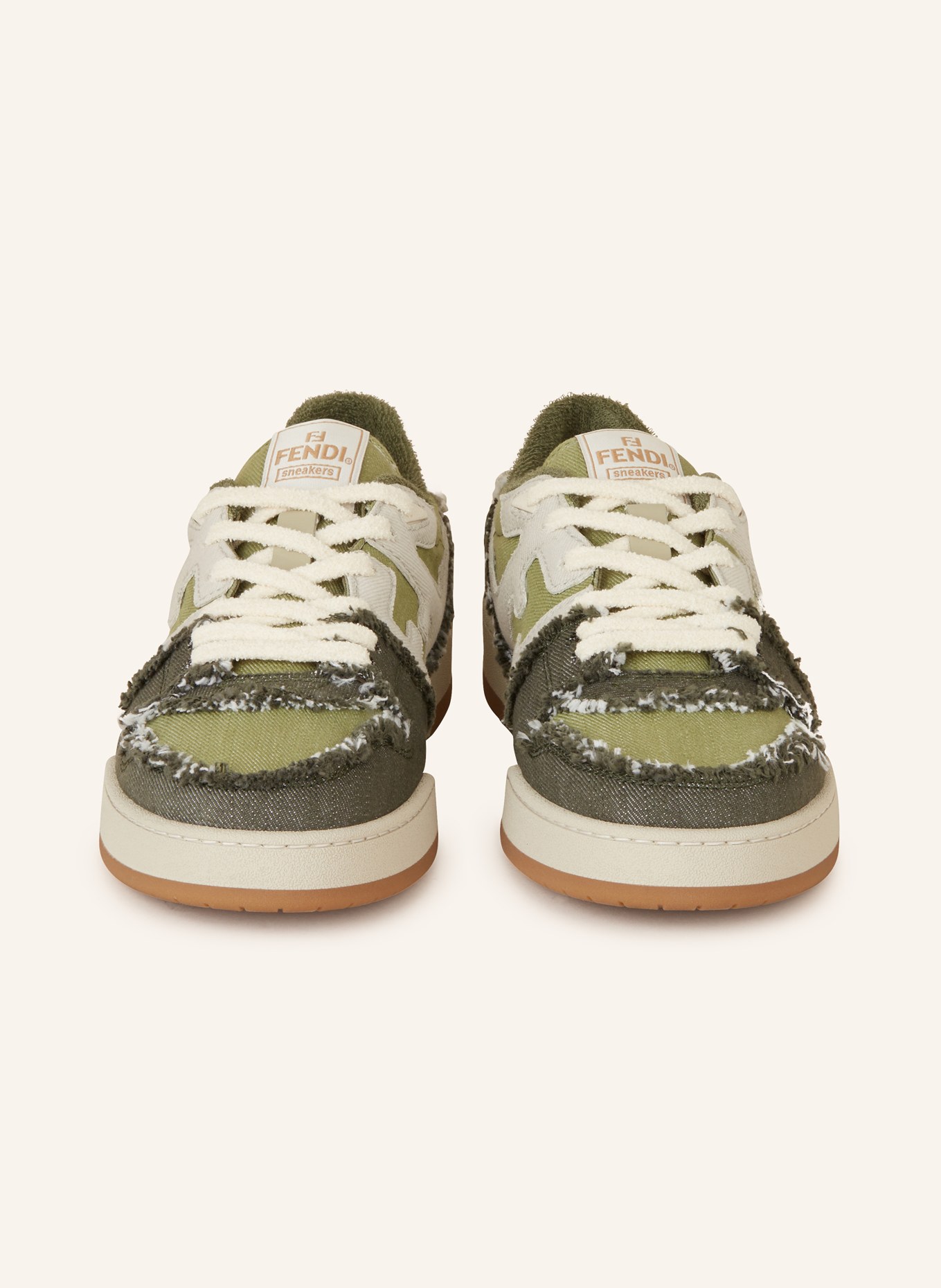 FENDI Sneakers MATCH, Color: GREEN/ LIGHT GREEN (Image 3)