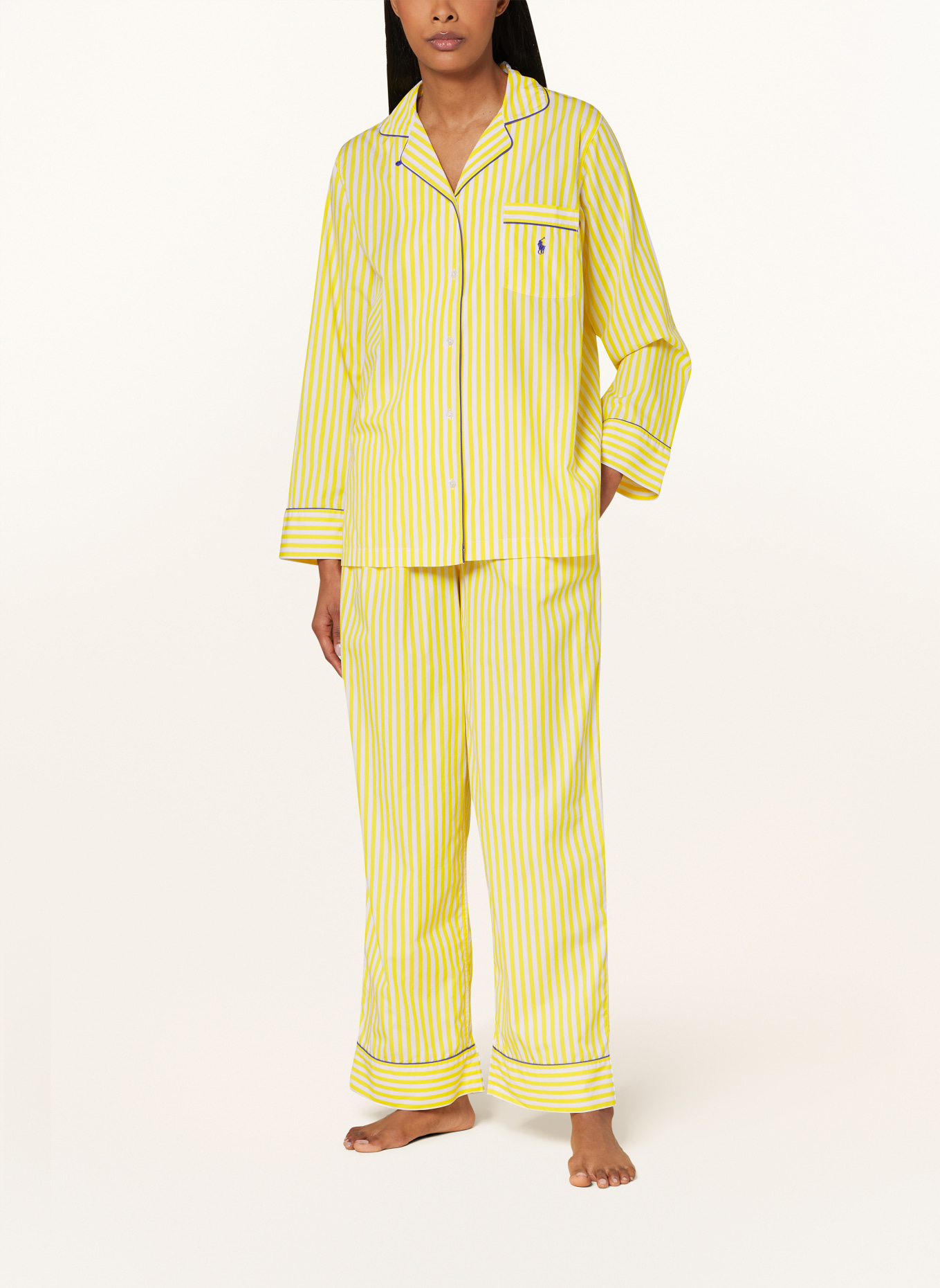 POLO RALPH LAUREN Schlafanzug, Farbe: WEISS/ GELB (Bild 2)