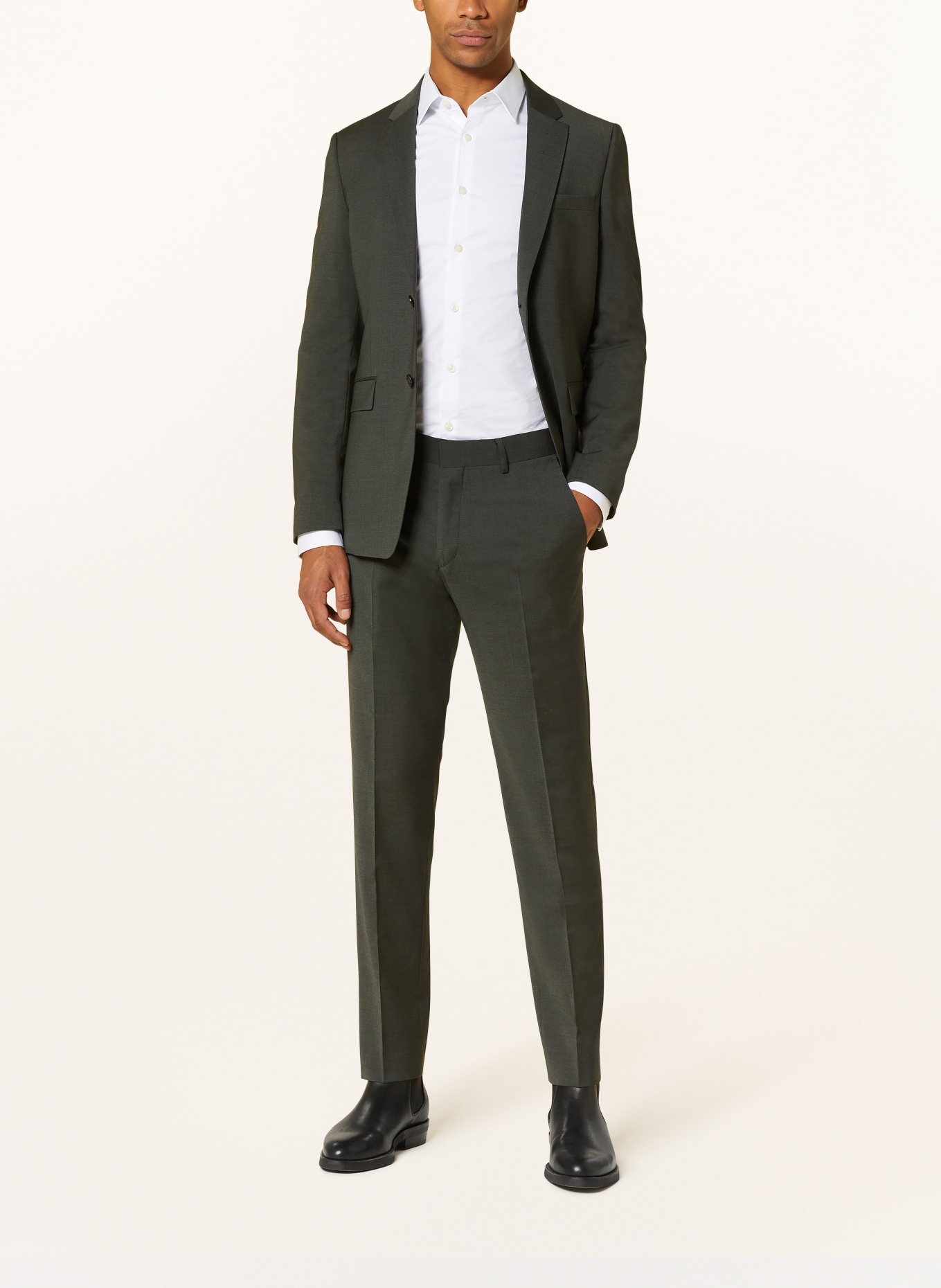 TIGER OF SWEDEN Oblekové kalhoty TENUTAS Extra Slim Fit, Barva: 4CC Olive Extreme (Obrázek 2)