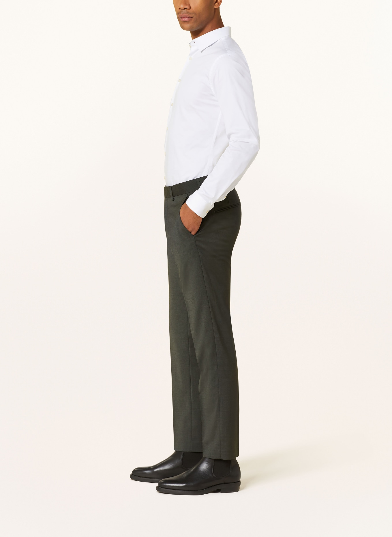 TIGER OF SWEDEN Oblekové kalhoty TENUTAS Extra Slim Fit, Barva: 4CC Olive Extreme (Obrázek 5)