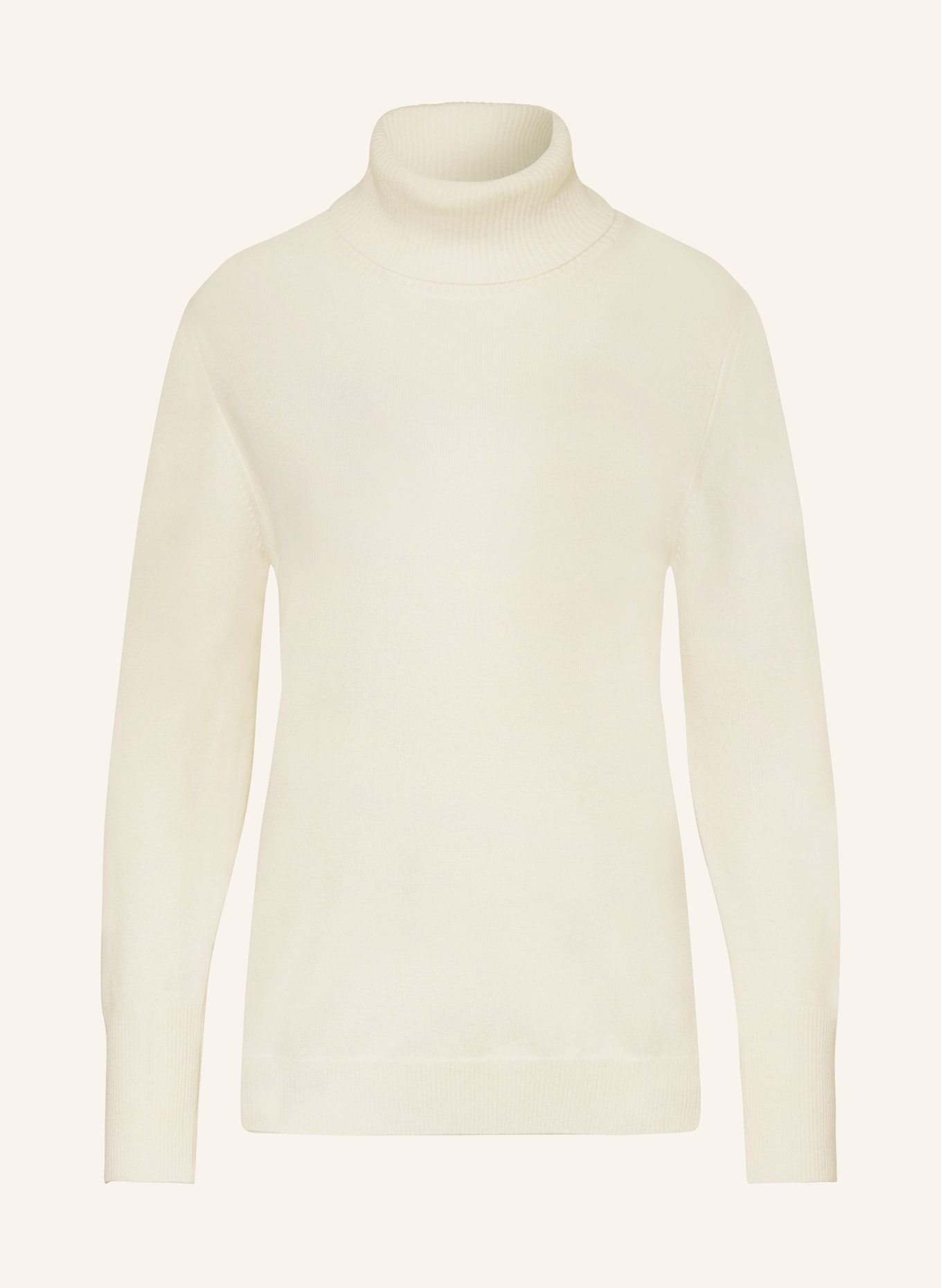 SEM PER LEI Turtleneck sweater with cashmere, Color: WHITE (Image 1)