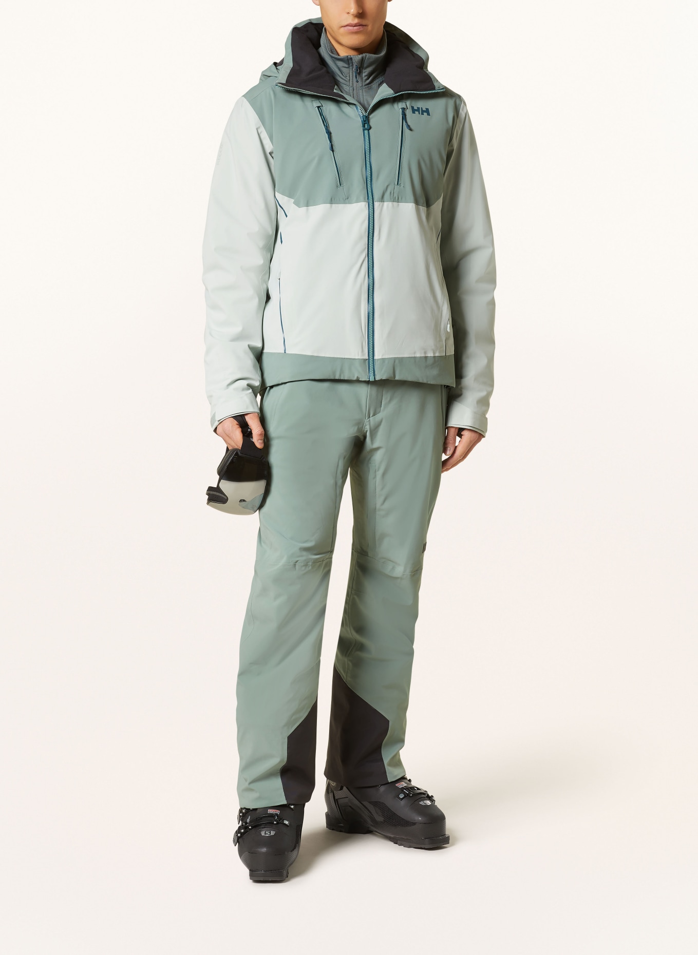 Helly hansen green ski jacket clearance