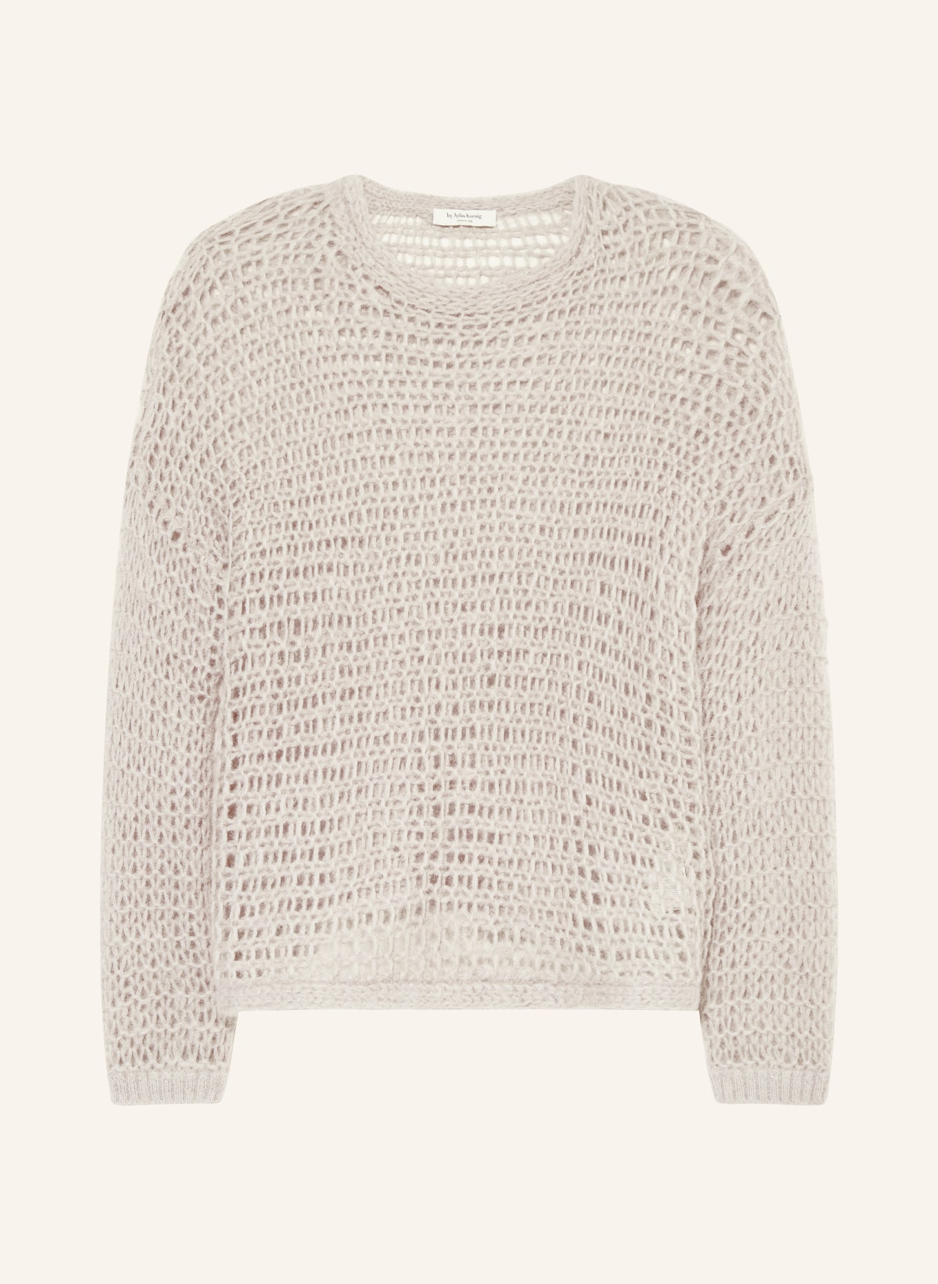 by Aylin Koenig Sweater CHIARA with alpaca and mohair, Color: LIGHT GRAY (Image 1)