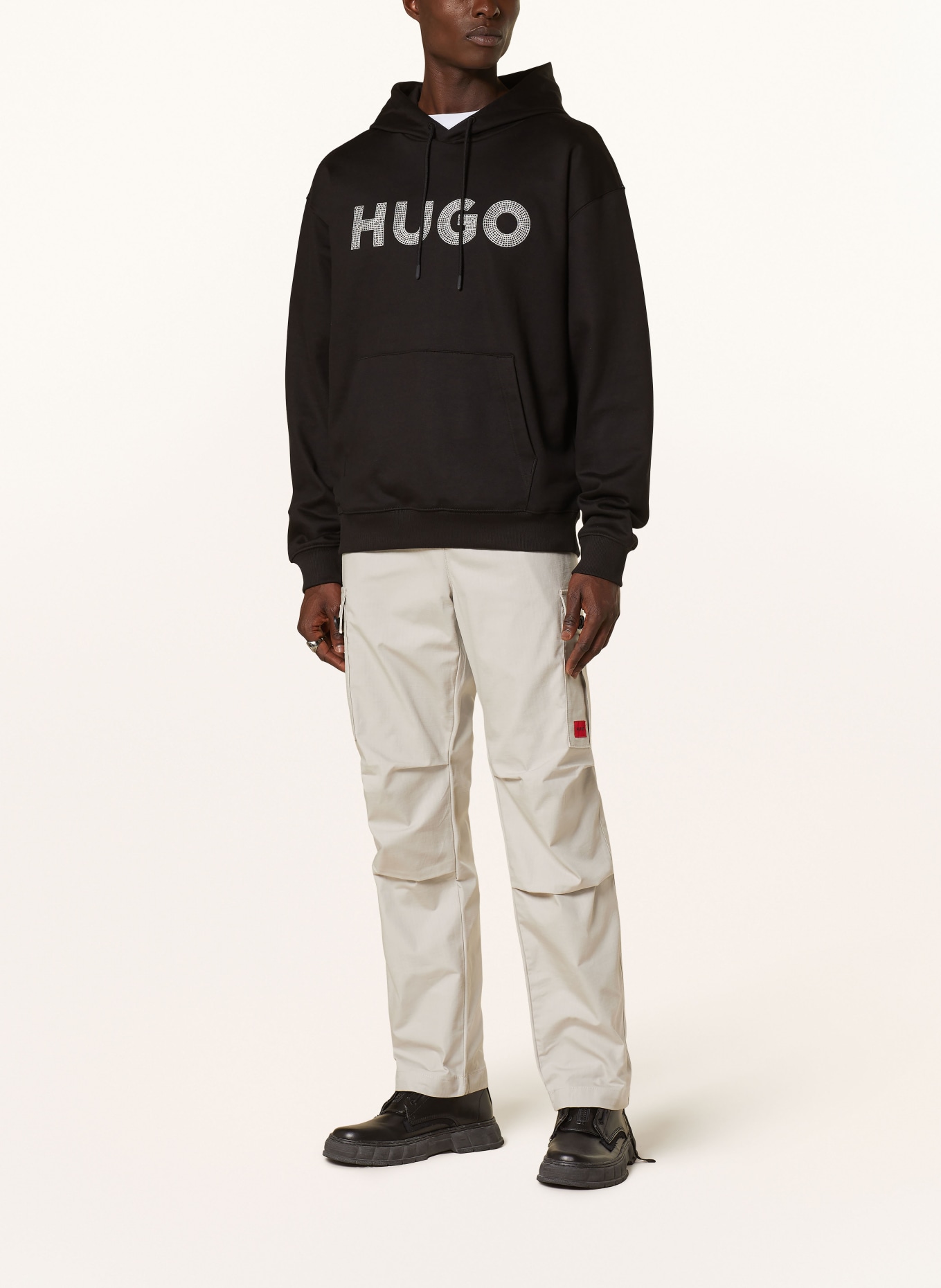 HUGO Cargo pants GARLO233, Color: TAUPE (Image 2)
