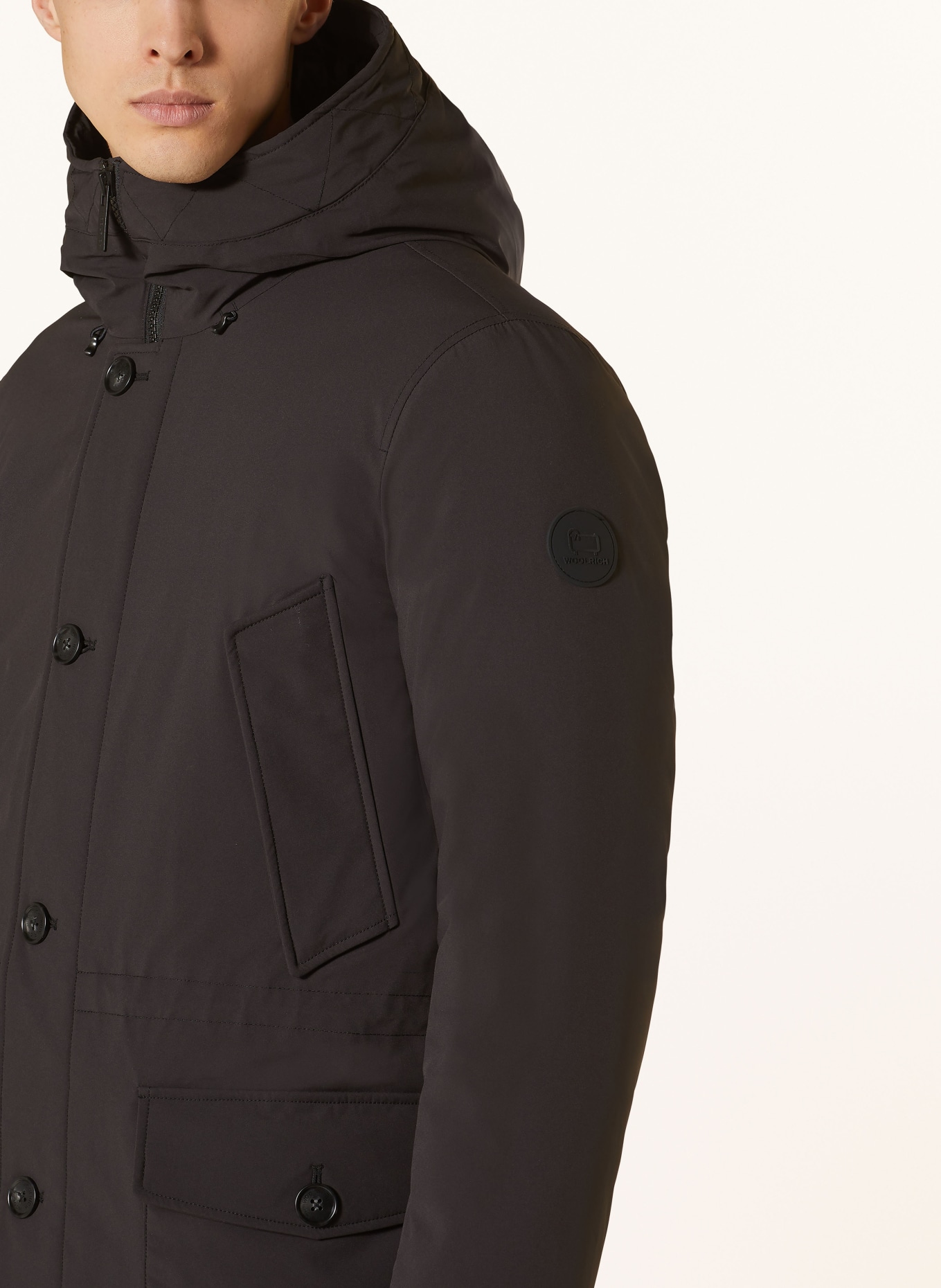 WOOLRICH Down jacket, Color: BLACK (Image 5)