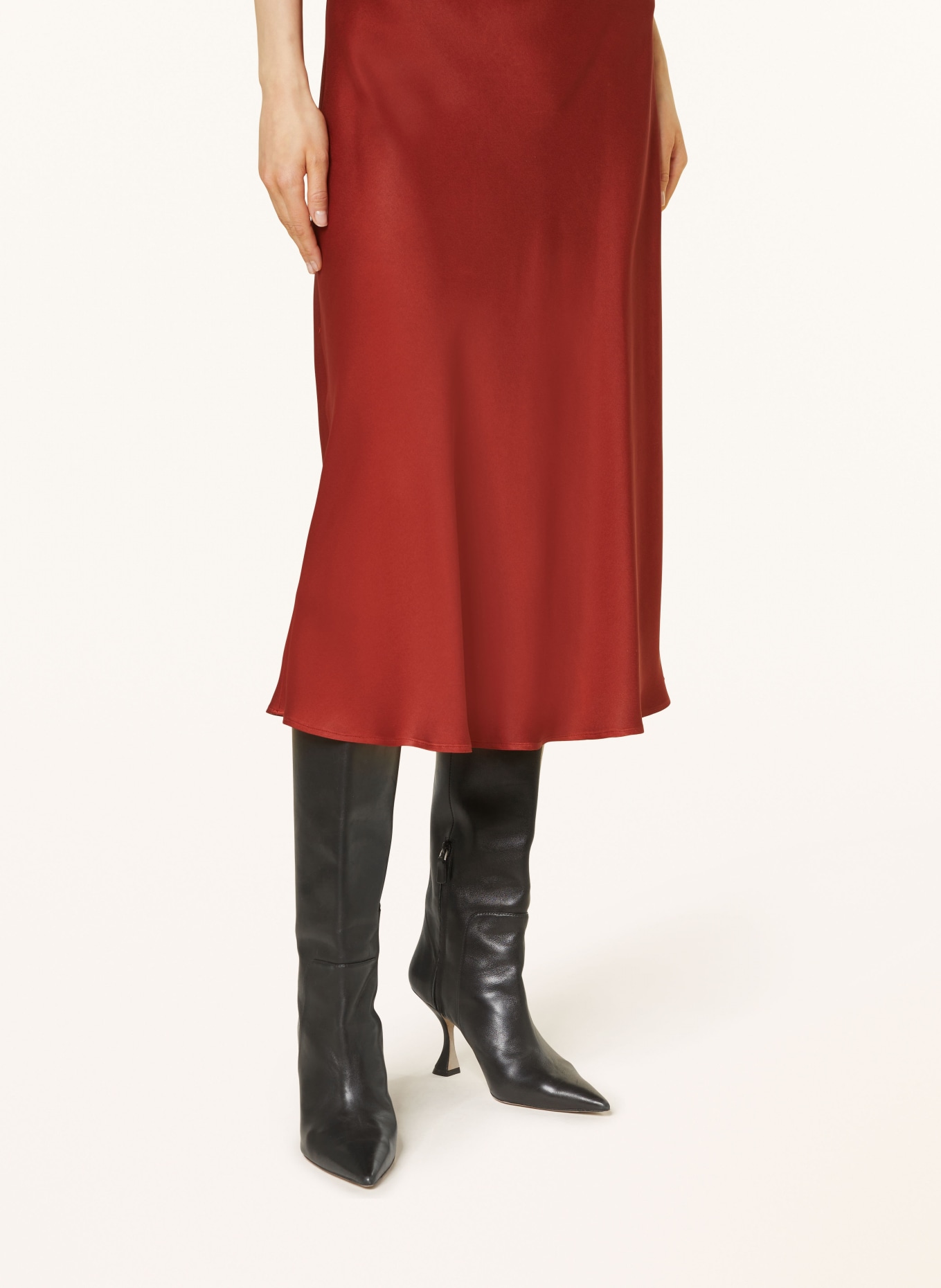 DRYKORN Satinrock URA, Farbe: DUNKELROT (Bild 4)