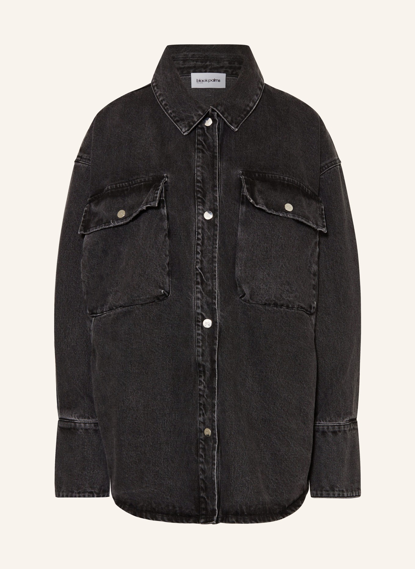 black palms Jeans-Overshirt JEANY, Farbe: FADED BLACK FADED BLACK (Bild 1)