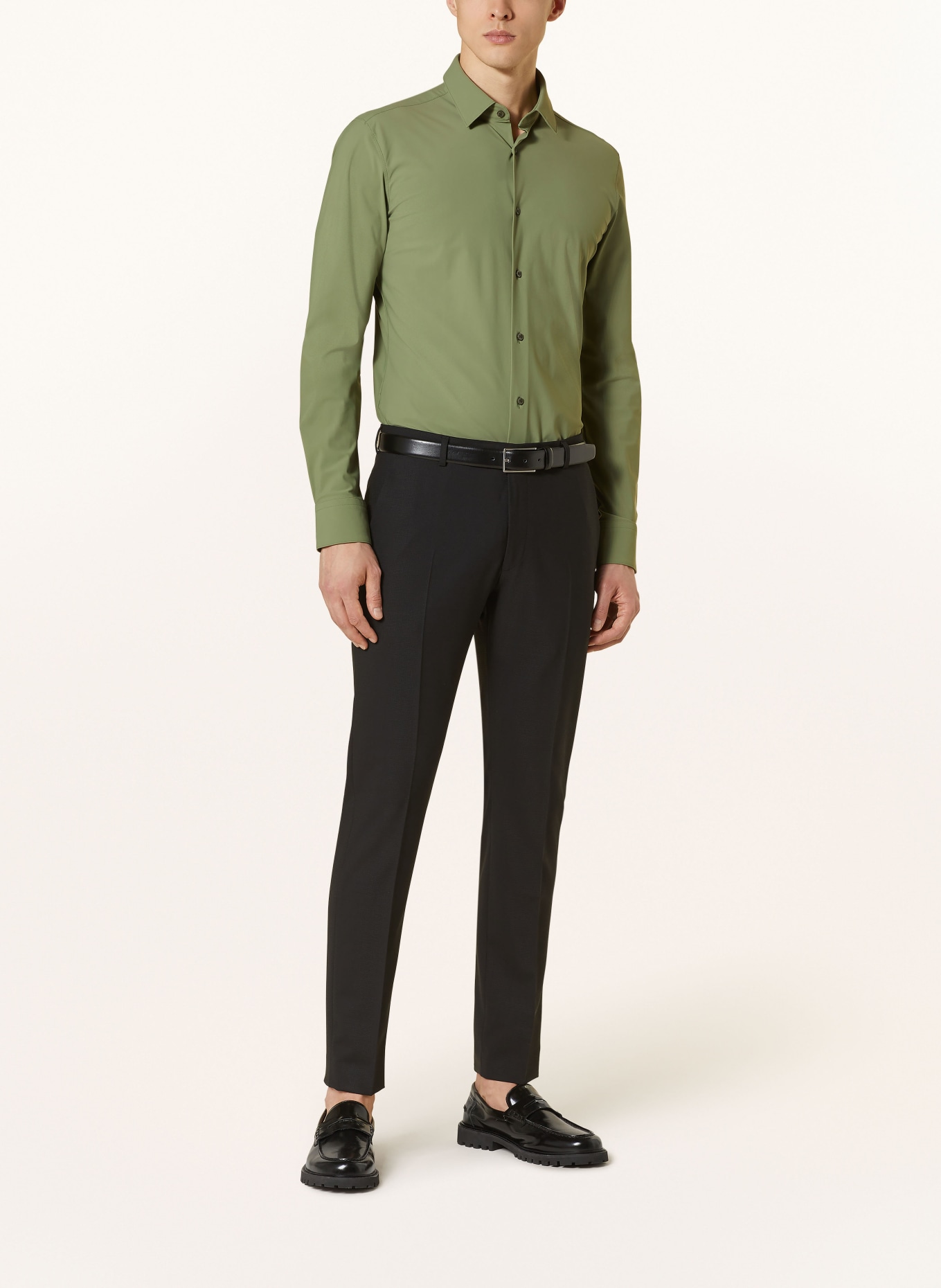 BOSS Shirt HANK slim fit, Color: GREEN (Image 2)