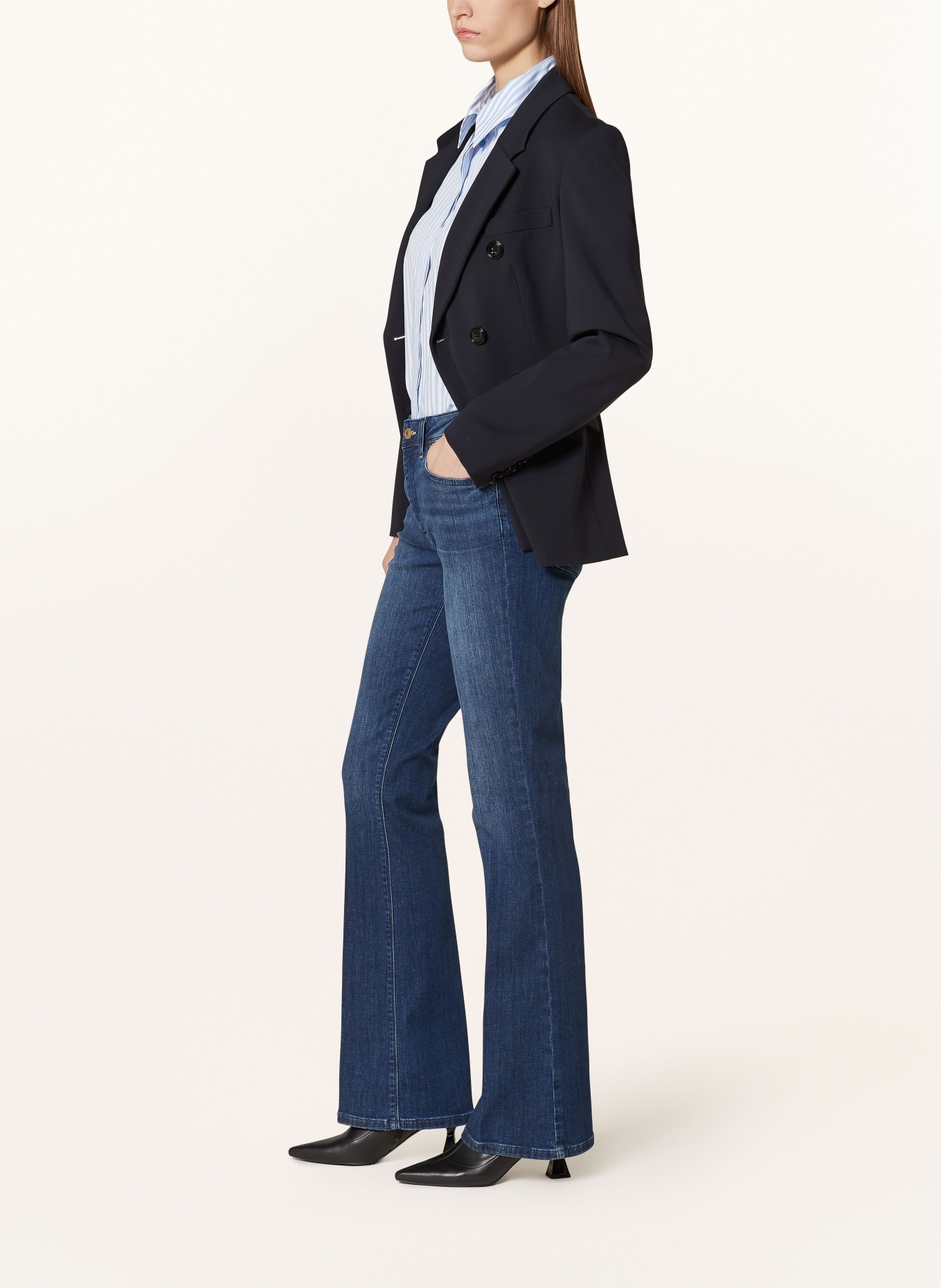 RAFFAELLO ROSSI Flared jeans VIC, Color: 875 DUNKELBLAU (Image 4)