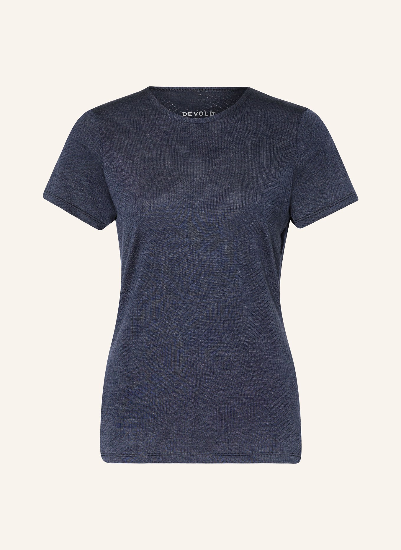 DEVOLD T-shirt CILIA made of merino wool, Color: BLUE (Image 1)