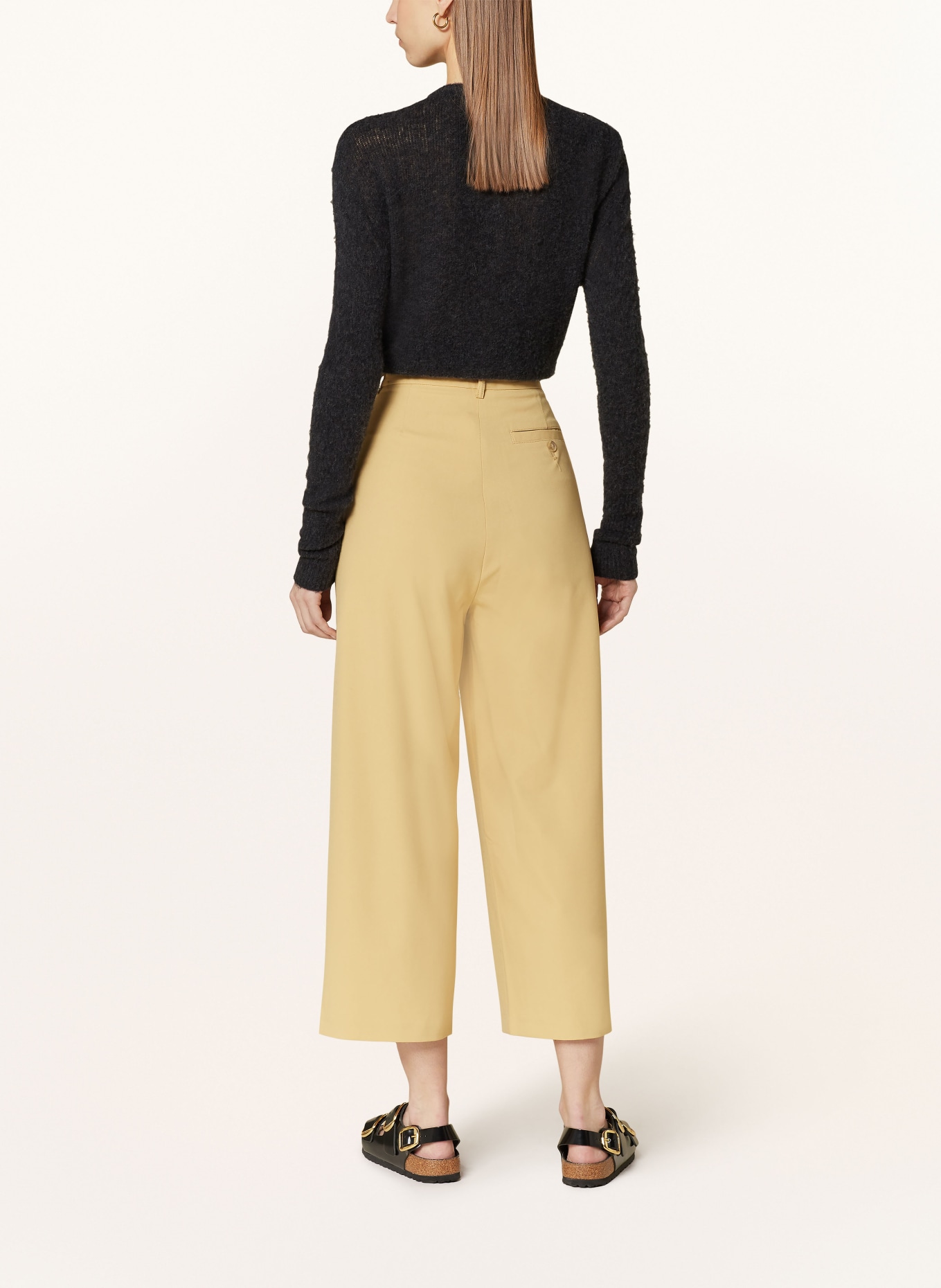 American Vintage Culottes, Color: LIGHT YELLOW (Image 3)