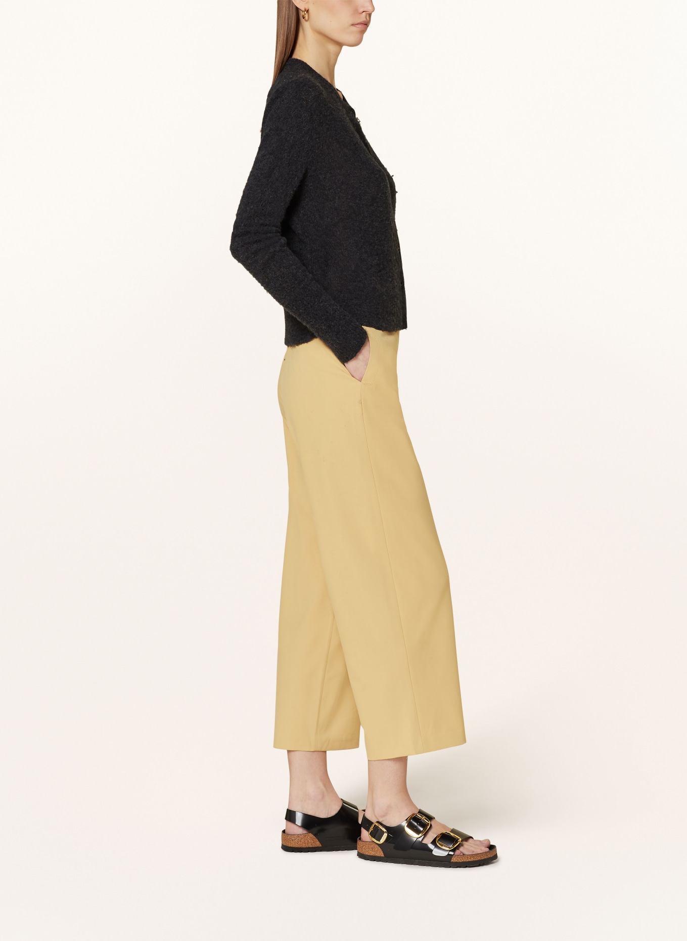 American Vintage Culottes, Color: LIGHT YELLOW (Image 4)