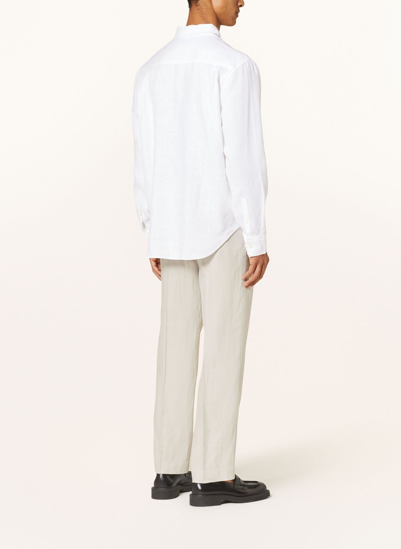 COS Linen shirt relaxed fit, Color: WHITE (Image 3)