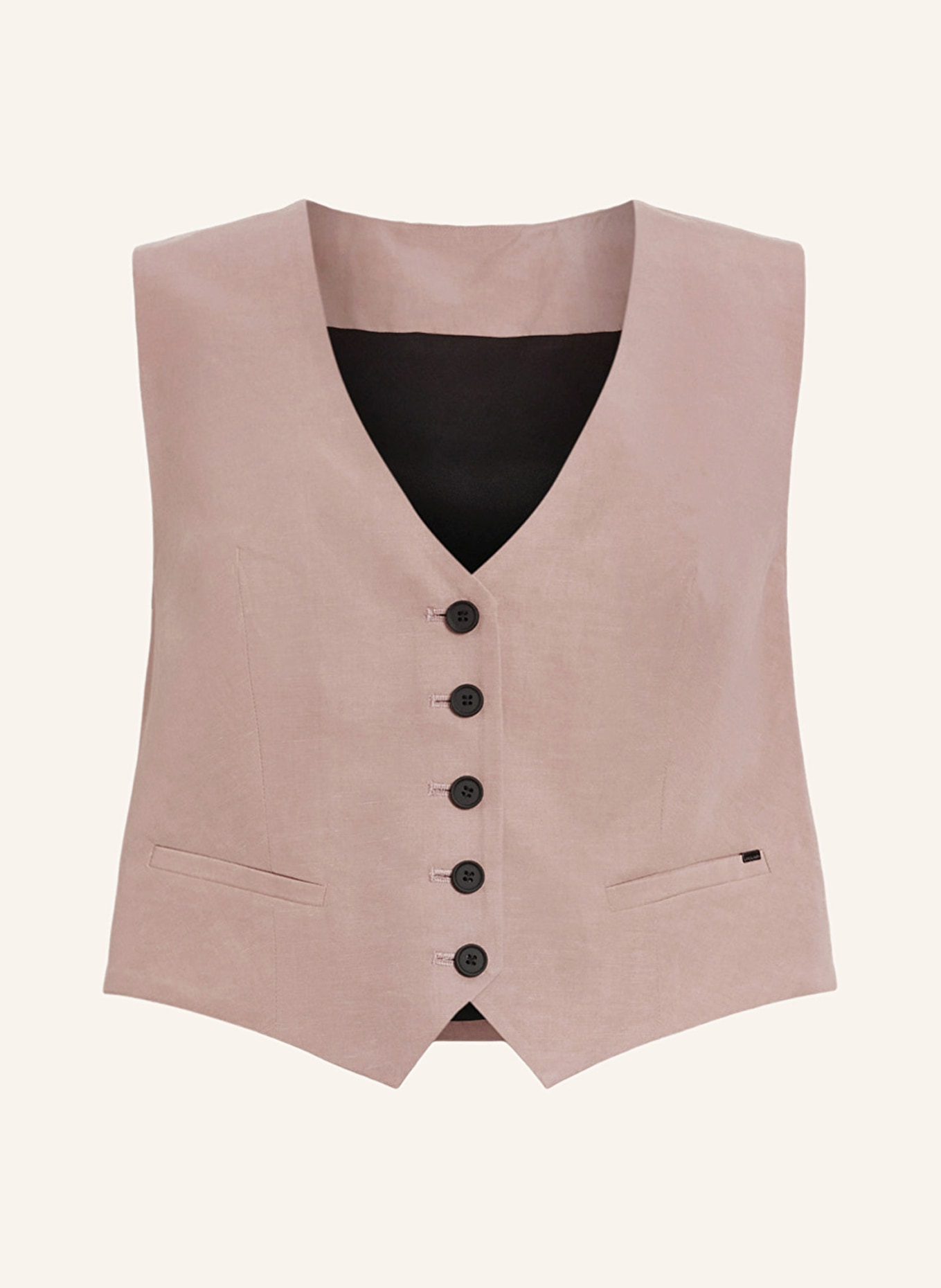 ALLSAINTS Blazer vest DERI LYN, Color: LIGHT BROWN (Image 1)