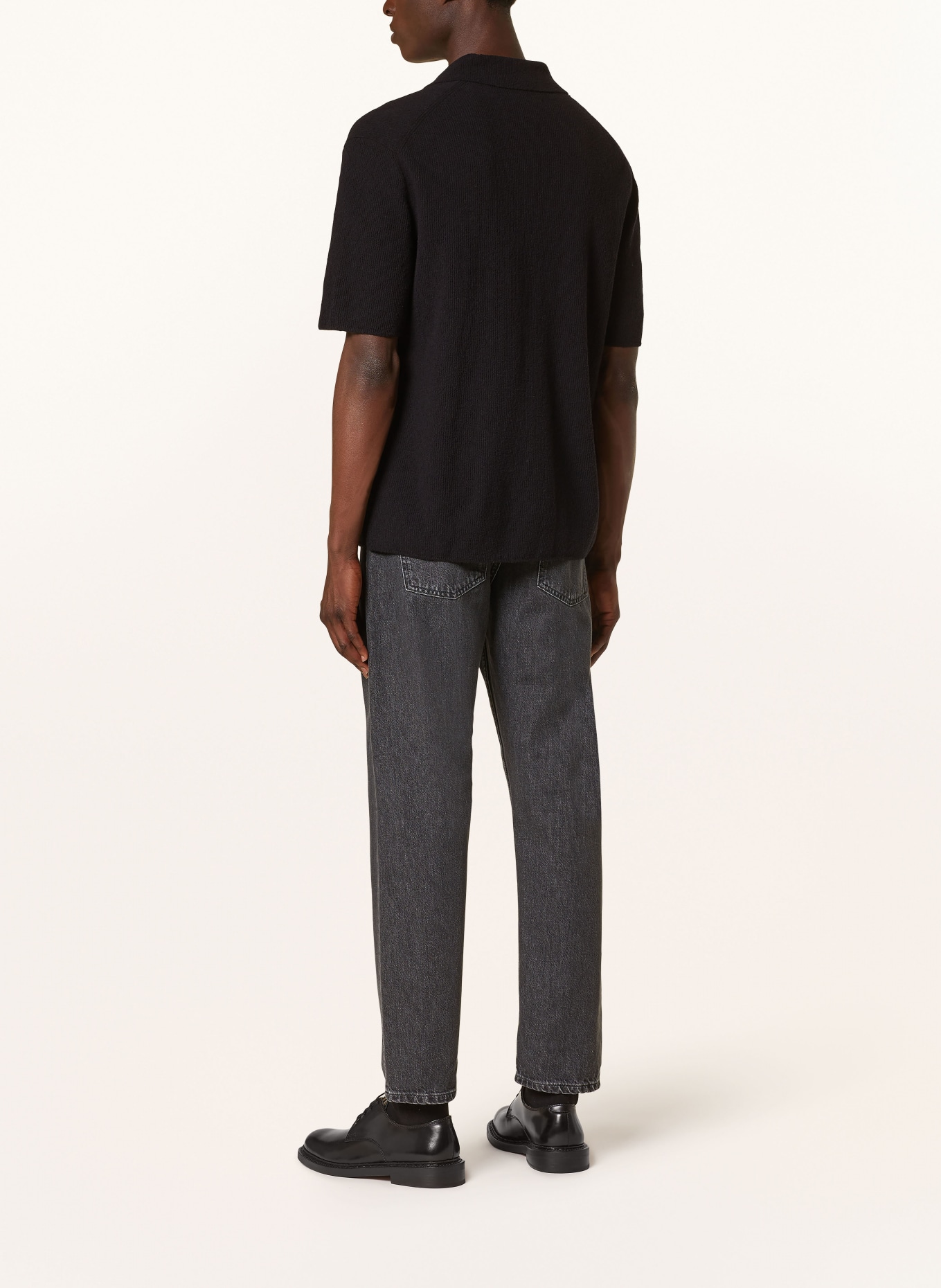 COS Knit shirt regular fit, Color: BLACK (Image 3)