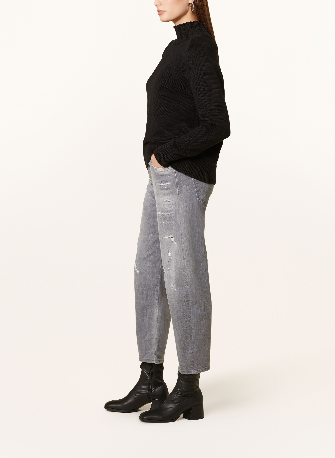 ELIAS RUMELIS Destroyed Jeans ERYOANA, Farbe: 676 pale grey (Bild 4)
