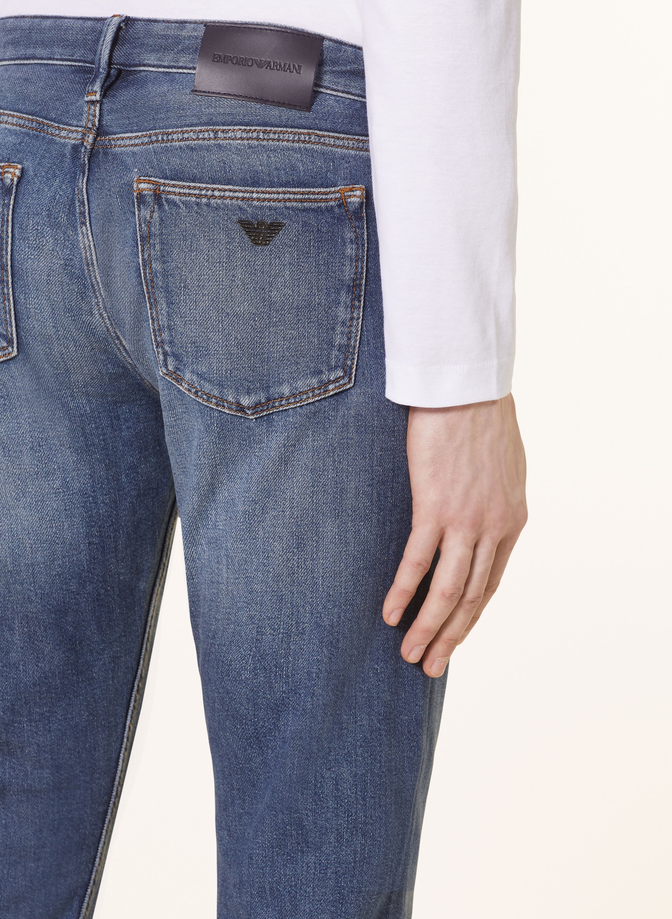 EMPORIO ARMANI Jeans Slim Fit, Farbe: 0942 DENIM BLU MD (Bild 6)