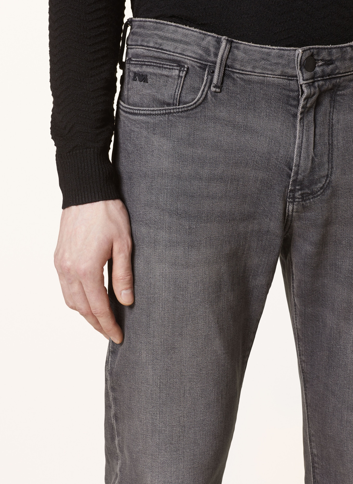 EMPORIO ARMANI Jeans slim fit, Color: 0006 DENIM NERO MD (Image 5)