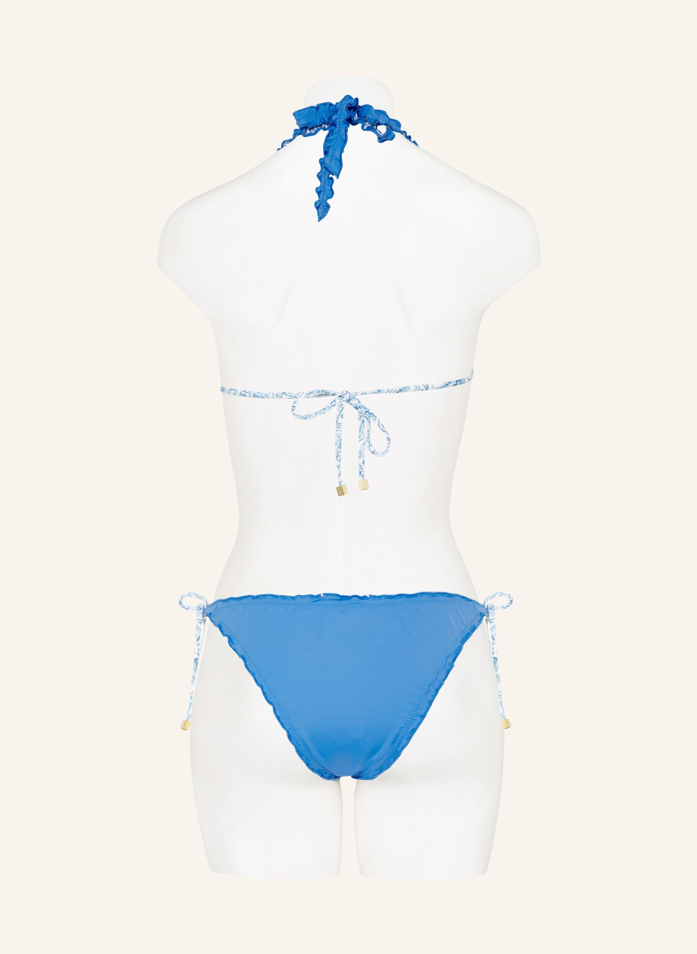 heidi klein Triangle bikini bottoms CAMPS BAY BEACH reversible, Color: WHITE/ BLUE/ TURQUOISE (Image 5)