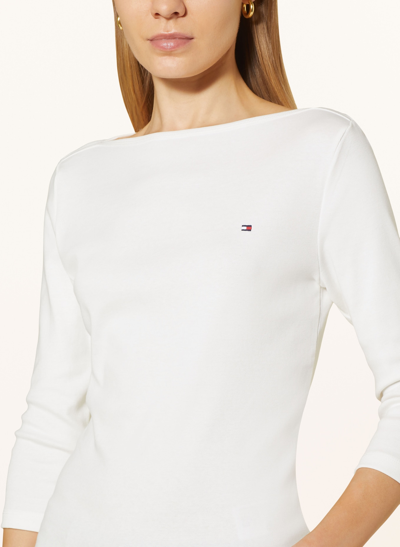 TOMMY HILFIGER Shirt with 3/4 sleeves, Color: WHITE (Image 4)