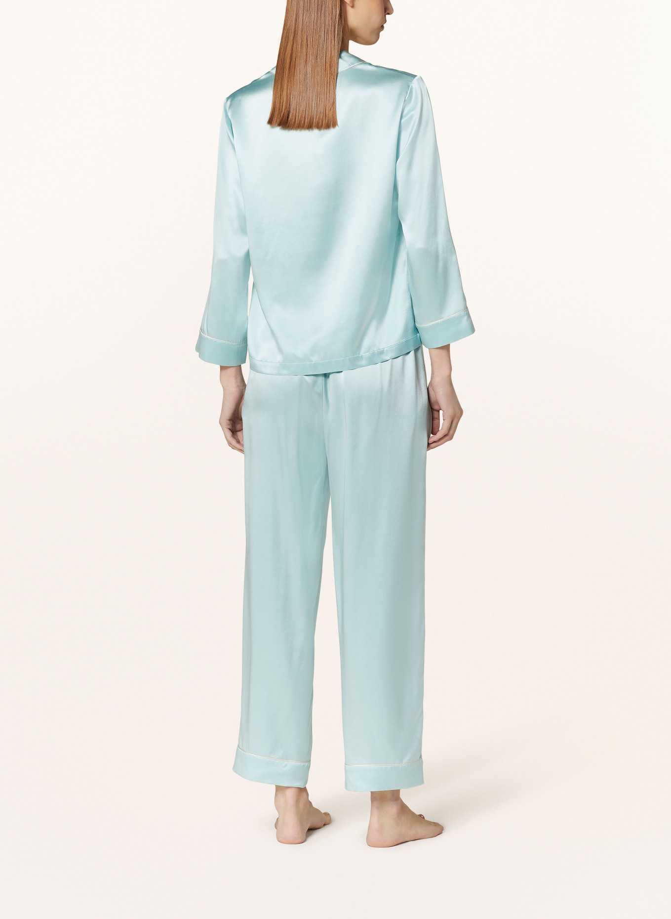 ERES Pyžamové kalhoty MONDAIN z hedvábí, Barva: TMAVĚ MODRÁ (Obrázek 3)