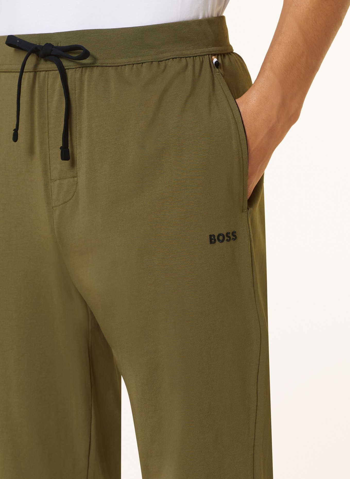 BOSS Pyžamové kalhoty MIX&MATCH, Barva: OLIVOVÁ (Obrázek 5)