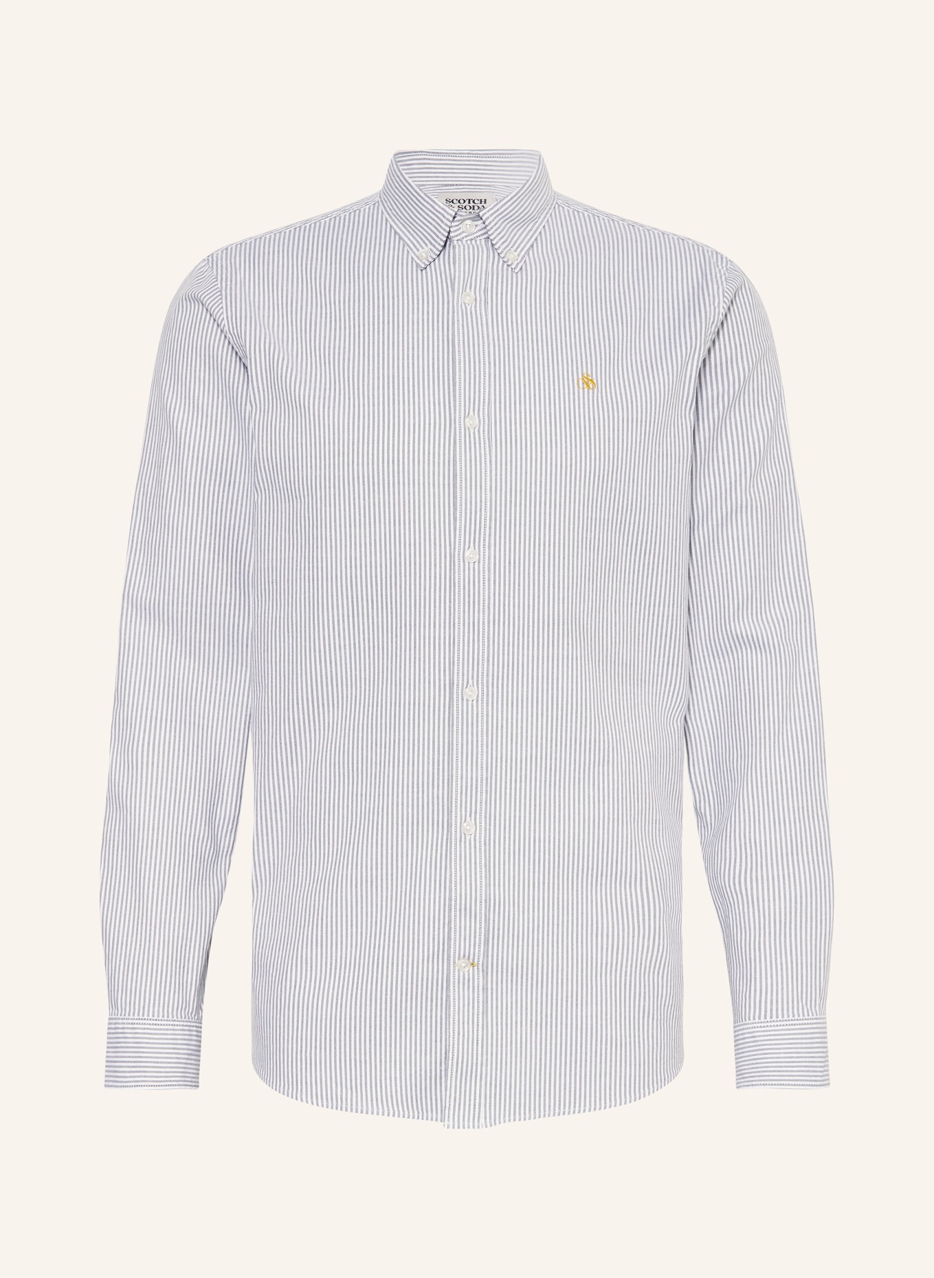 SCOTCH & SODA Oxfordhemd ESSENTIAL Regular Fit, Farbe: WEISS/ GRÜN (Bild 1)