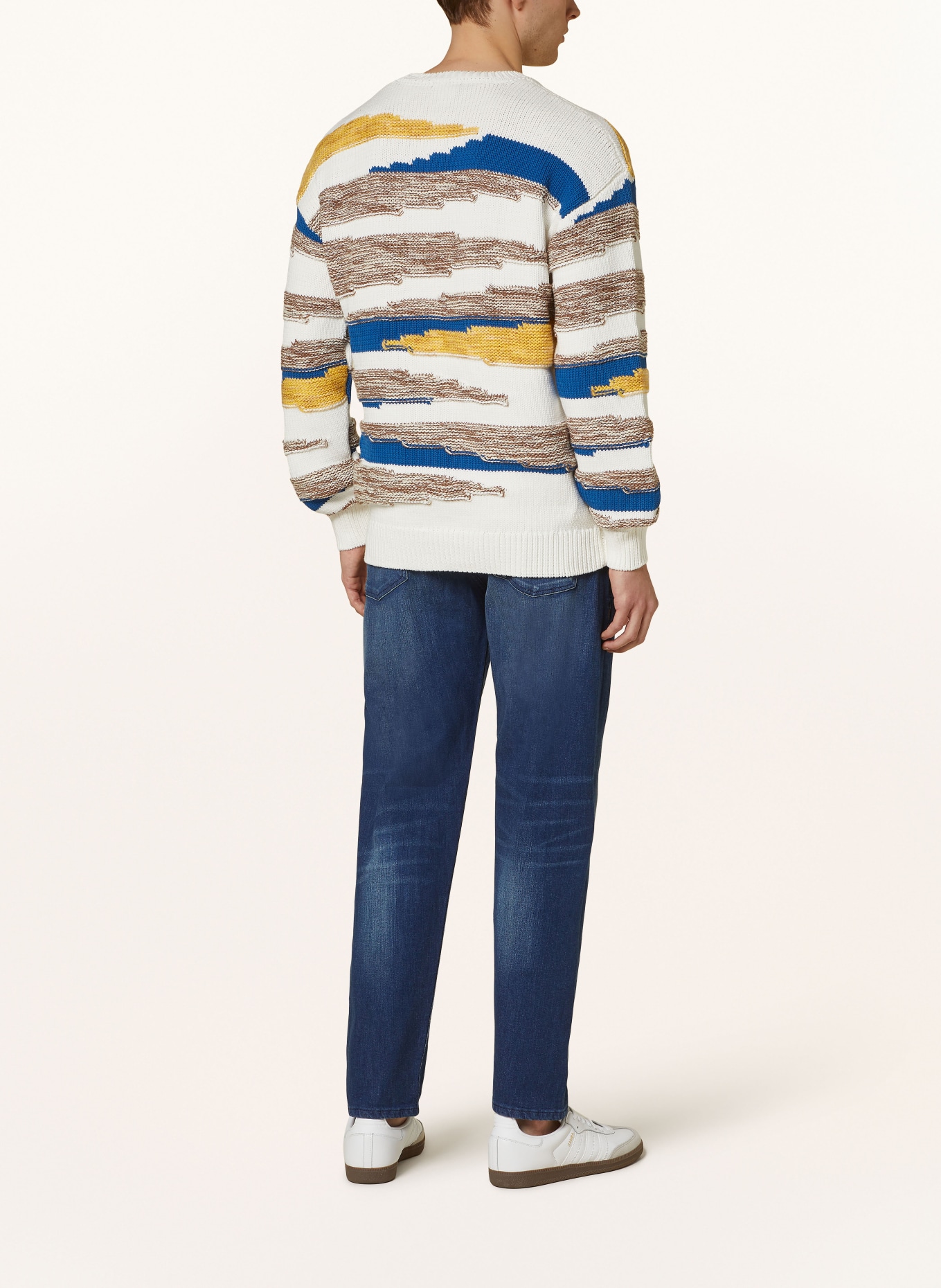 SCOTCH & SODA Knitted pullover, Color: WHITE/ BLUE/ YELLOW (Image 3)