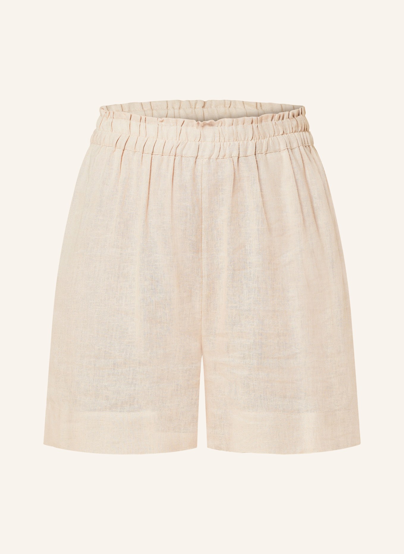 ONLY Shorts mit Leinen, Farbe: BEIGE (Bild 1)
