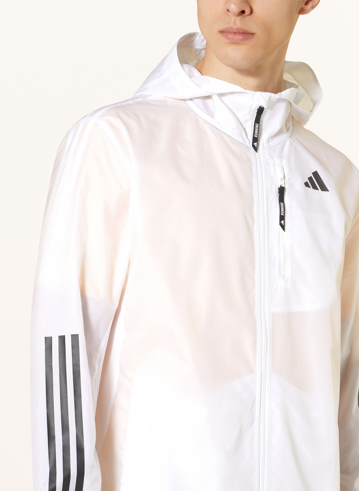 adidas Running jacket OWN THE RUN, Color: WHITE (Image 5)