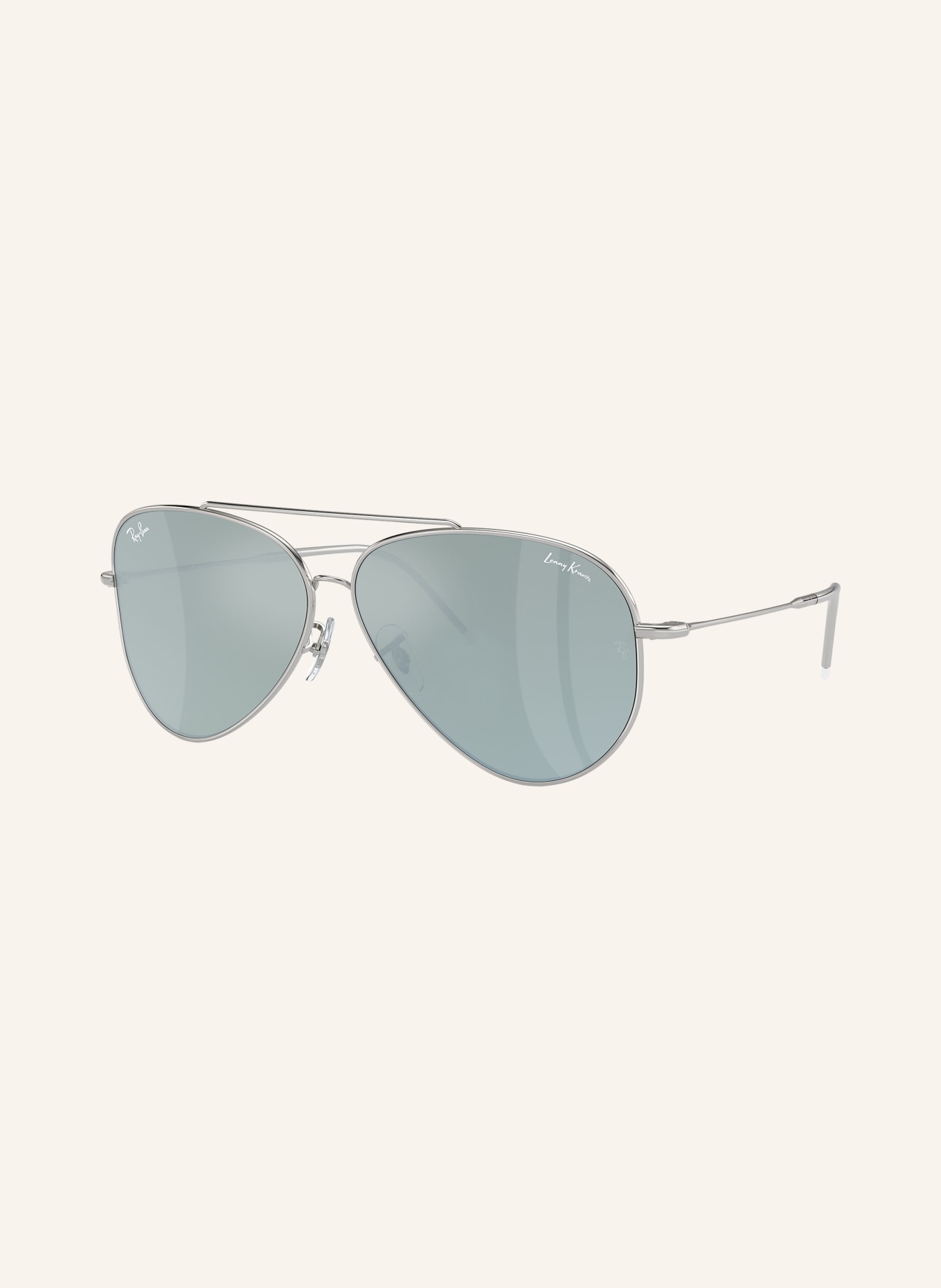 Ray-Ban Sonnenbrille AVIATOR REVERSE: 003/30 - SILBER/ GRÜN VERSPIEGELT
